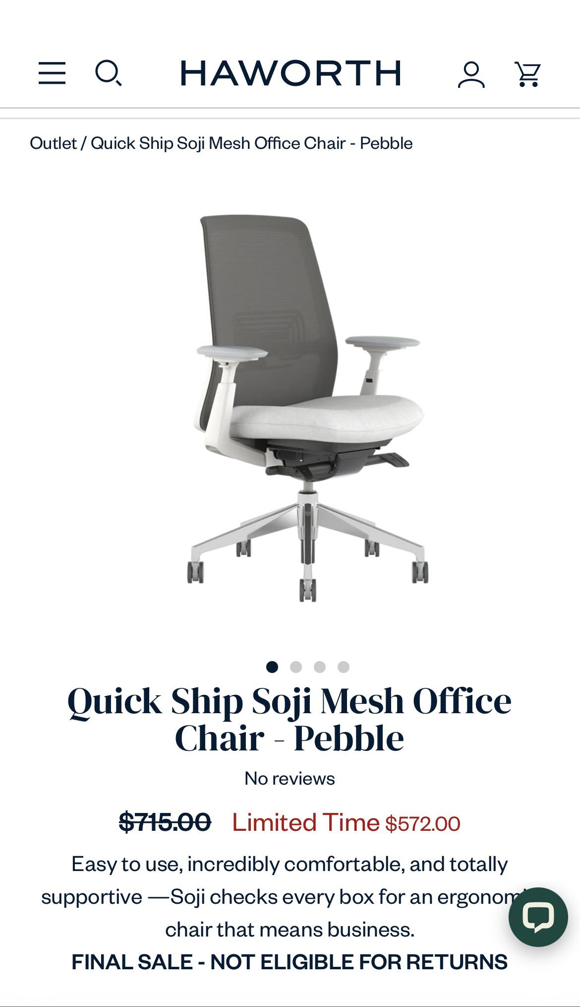 Do you know if the outlet chairs from Haworth have defects? I have a