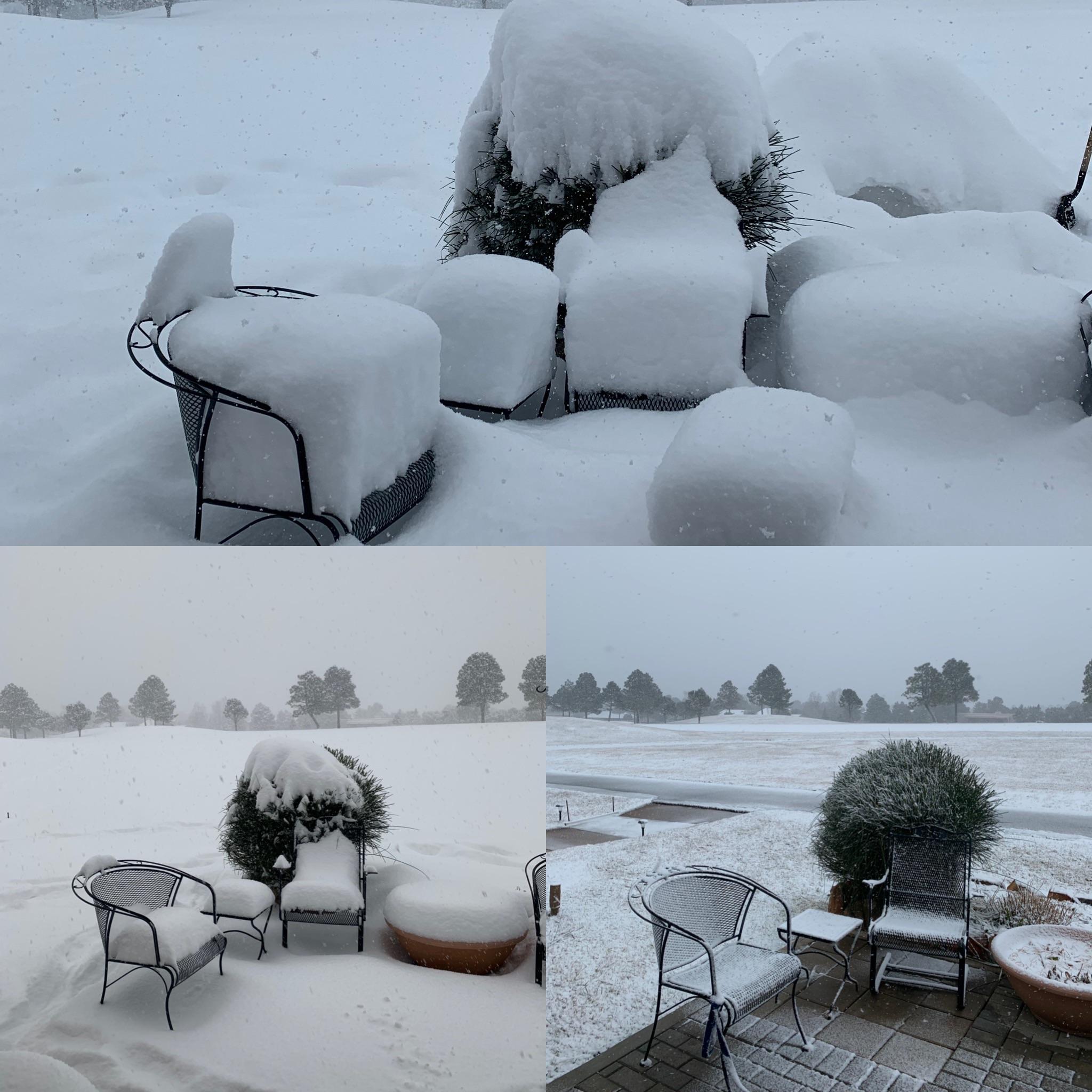 Record snow today in Ruidoso. r/NewMexico