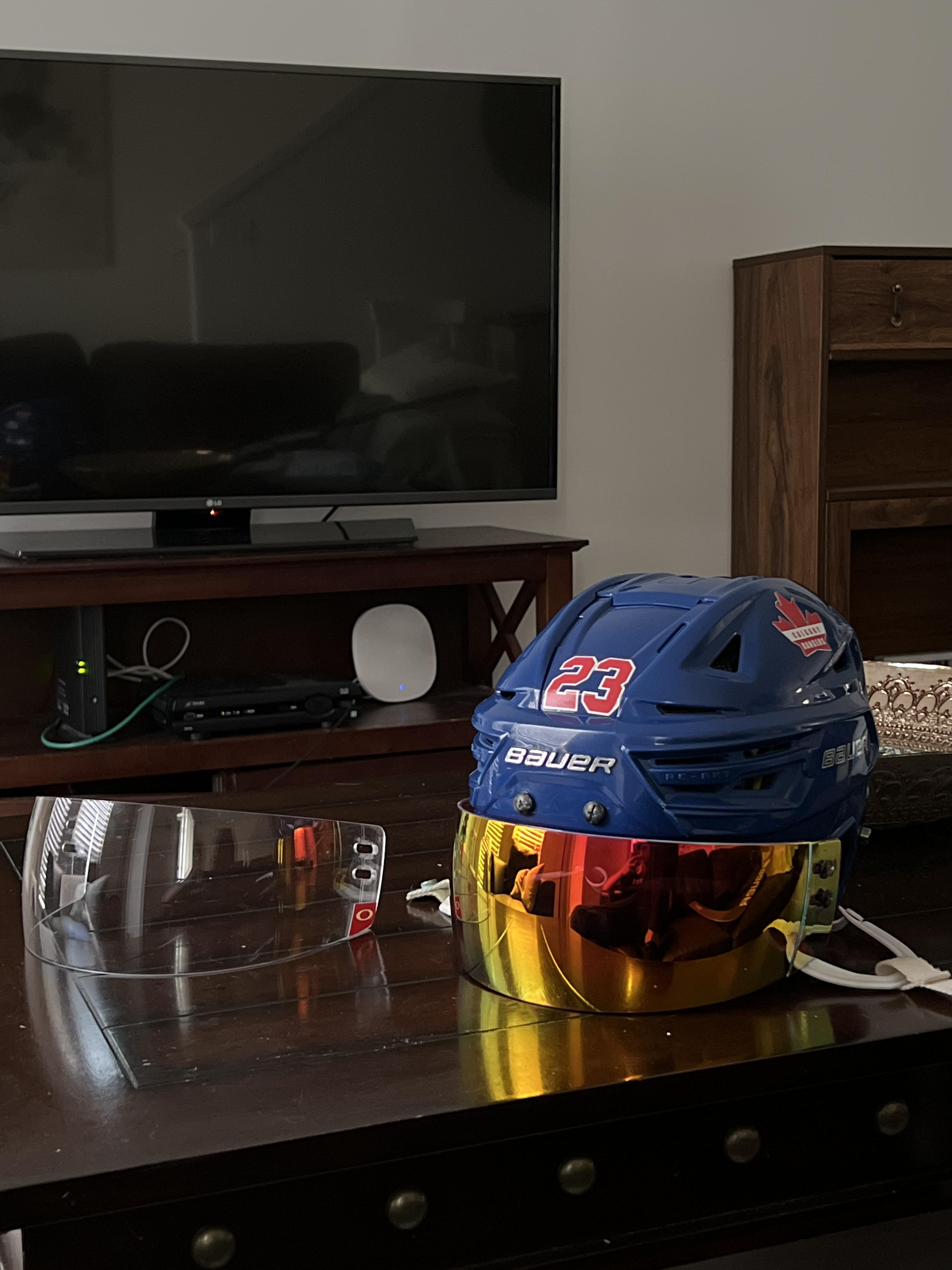 (UPDATE) Orange Tinted Visor r/hockeyplayers
