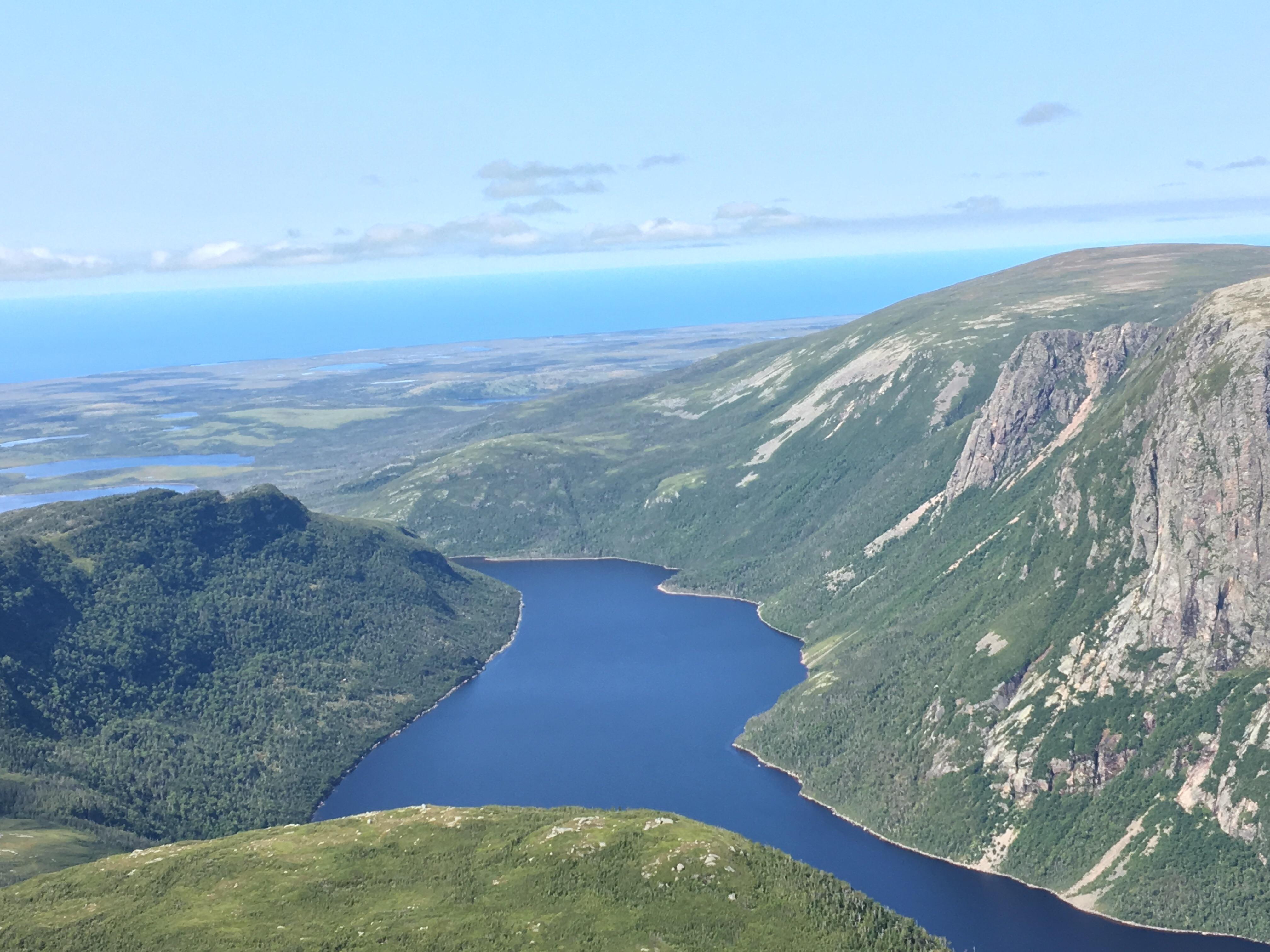 View from the top of gros morne in Newfoundland, Canada r/pics