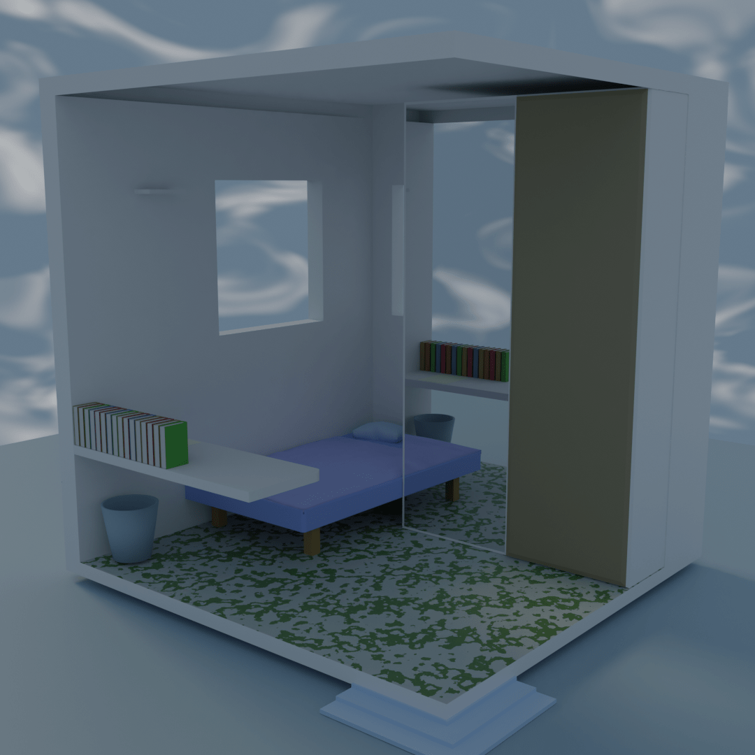 Made a compact room. What can I improve in this scene? r/blender