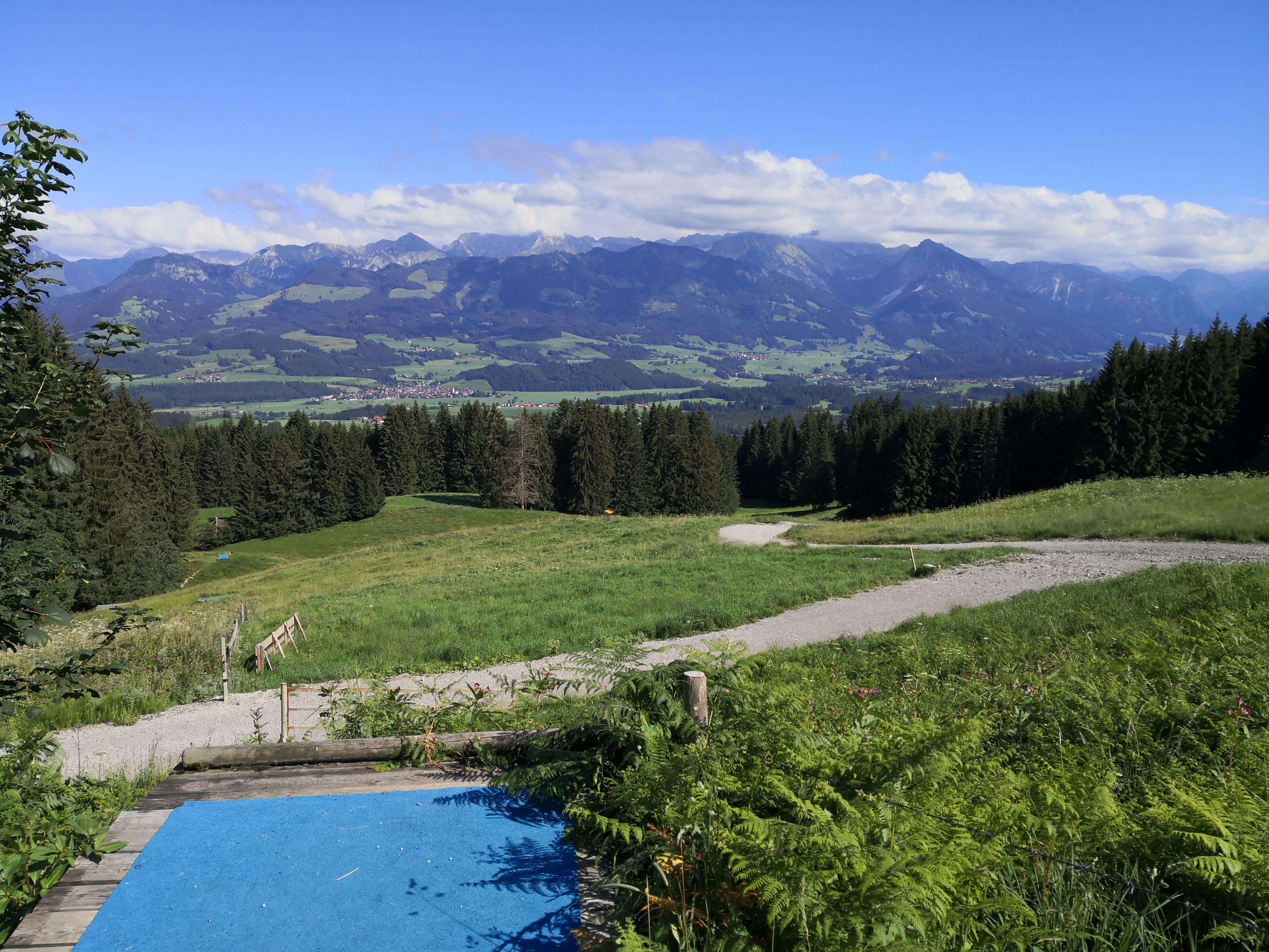 Awesome view from Teepad Hole 1 at Ofterschwang, Germany s highest (and