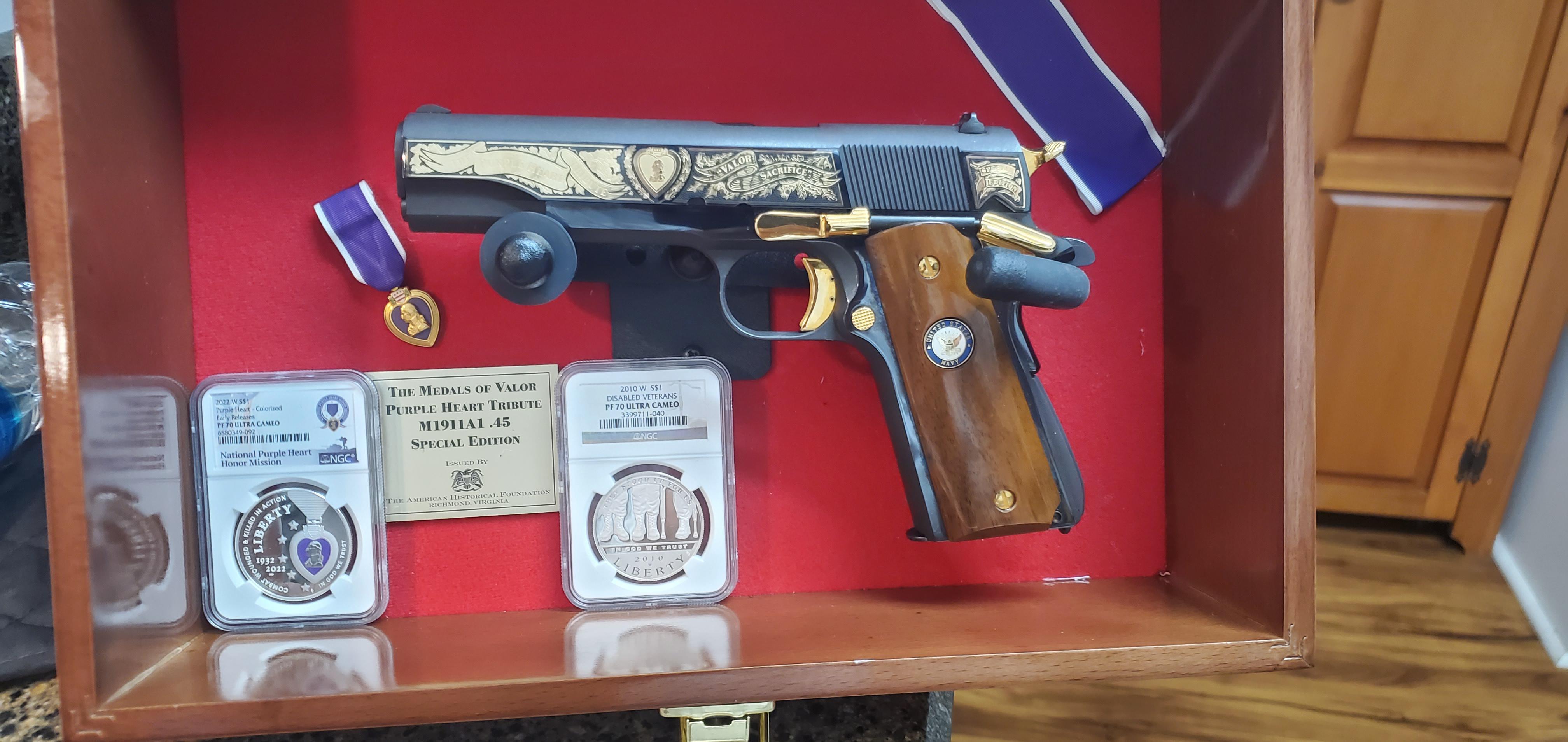 My Purple Heart collection finally completed r/coins