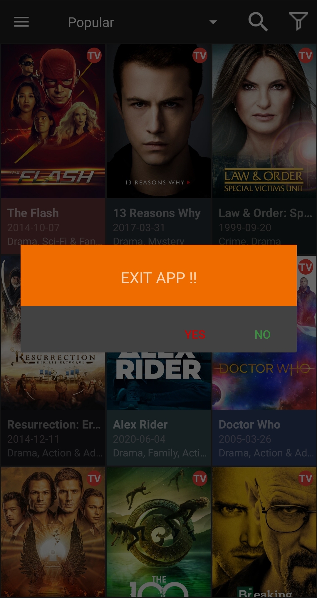 Streaming service that I use assholedesign