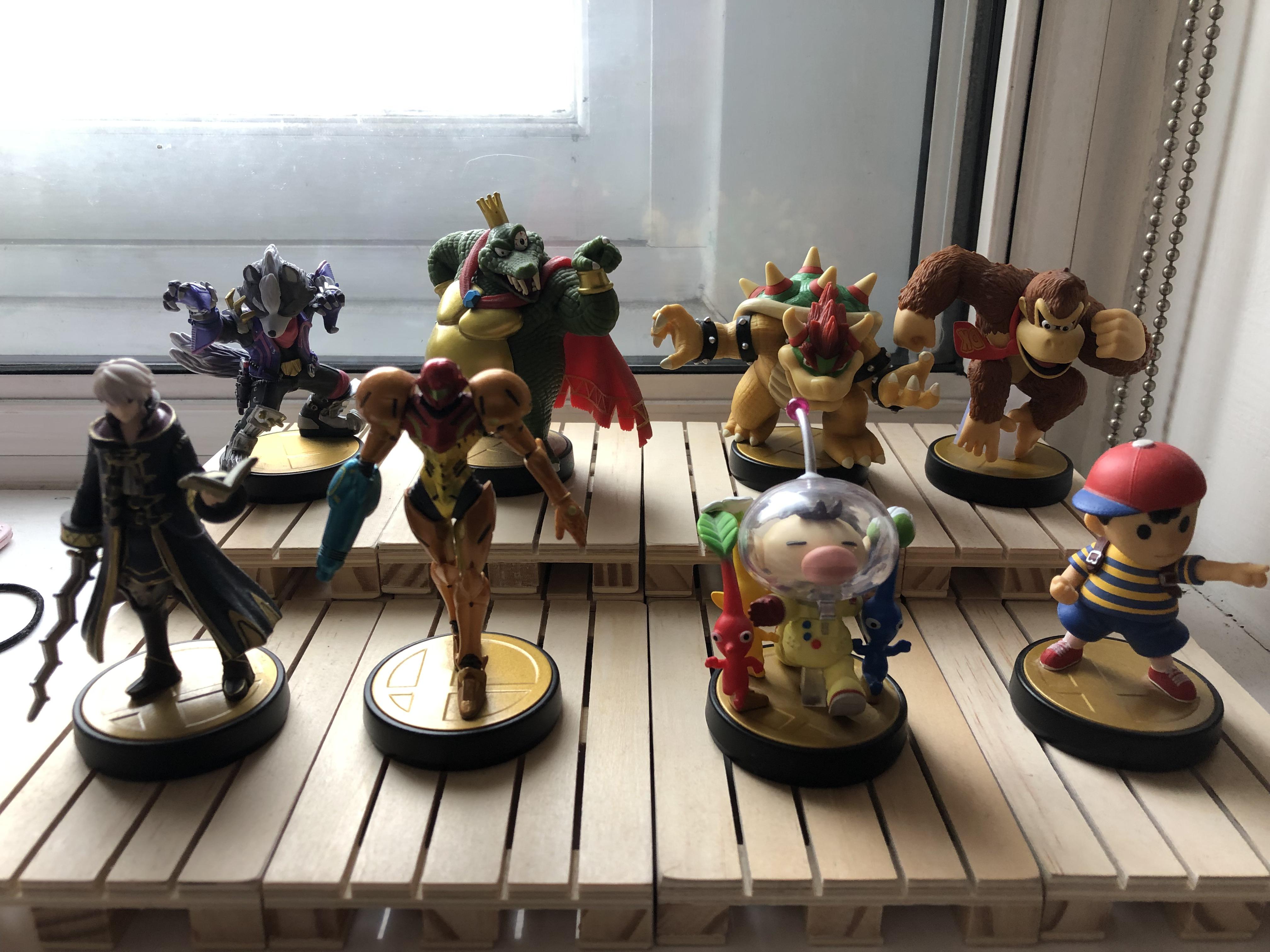 My small collection of 2nd hand amiibos starting to take shape r/amiibo