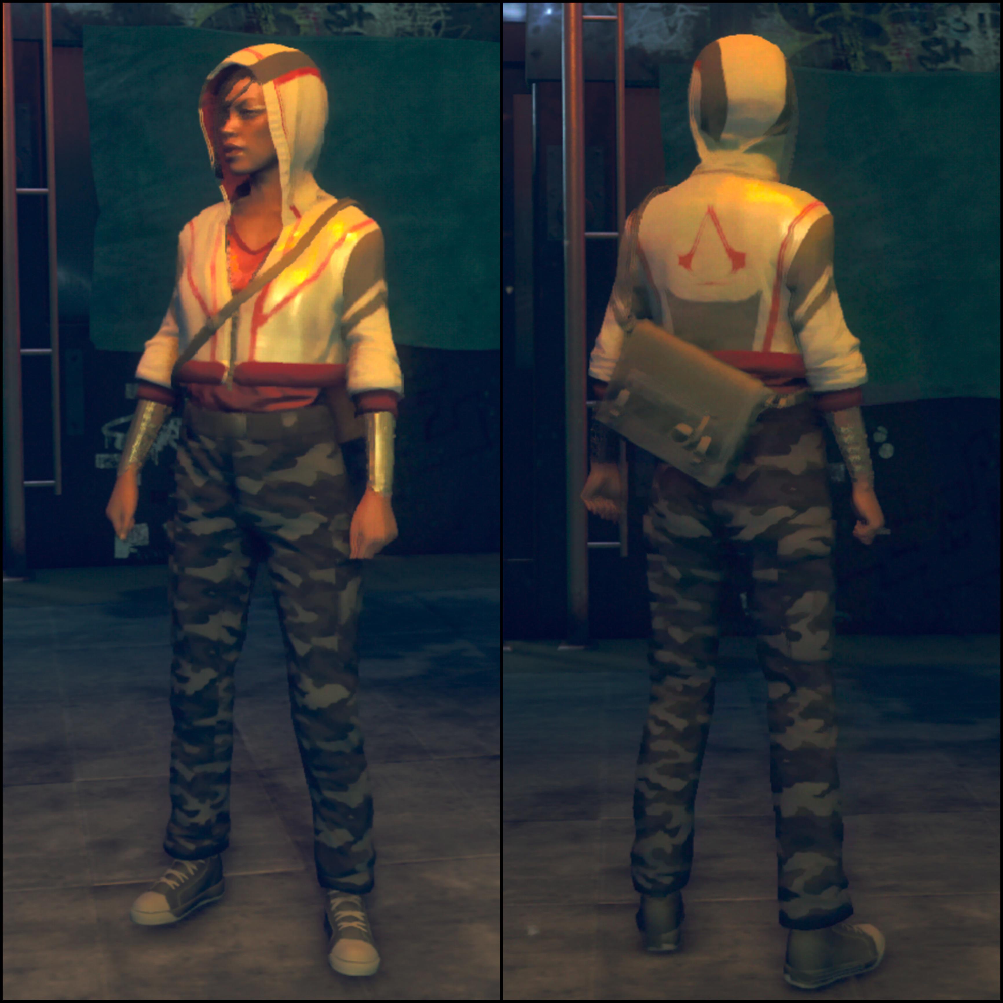 My slightly modified outfit combo for Darcy (Watch Dogs Legion's modern