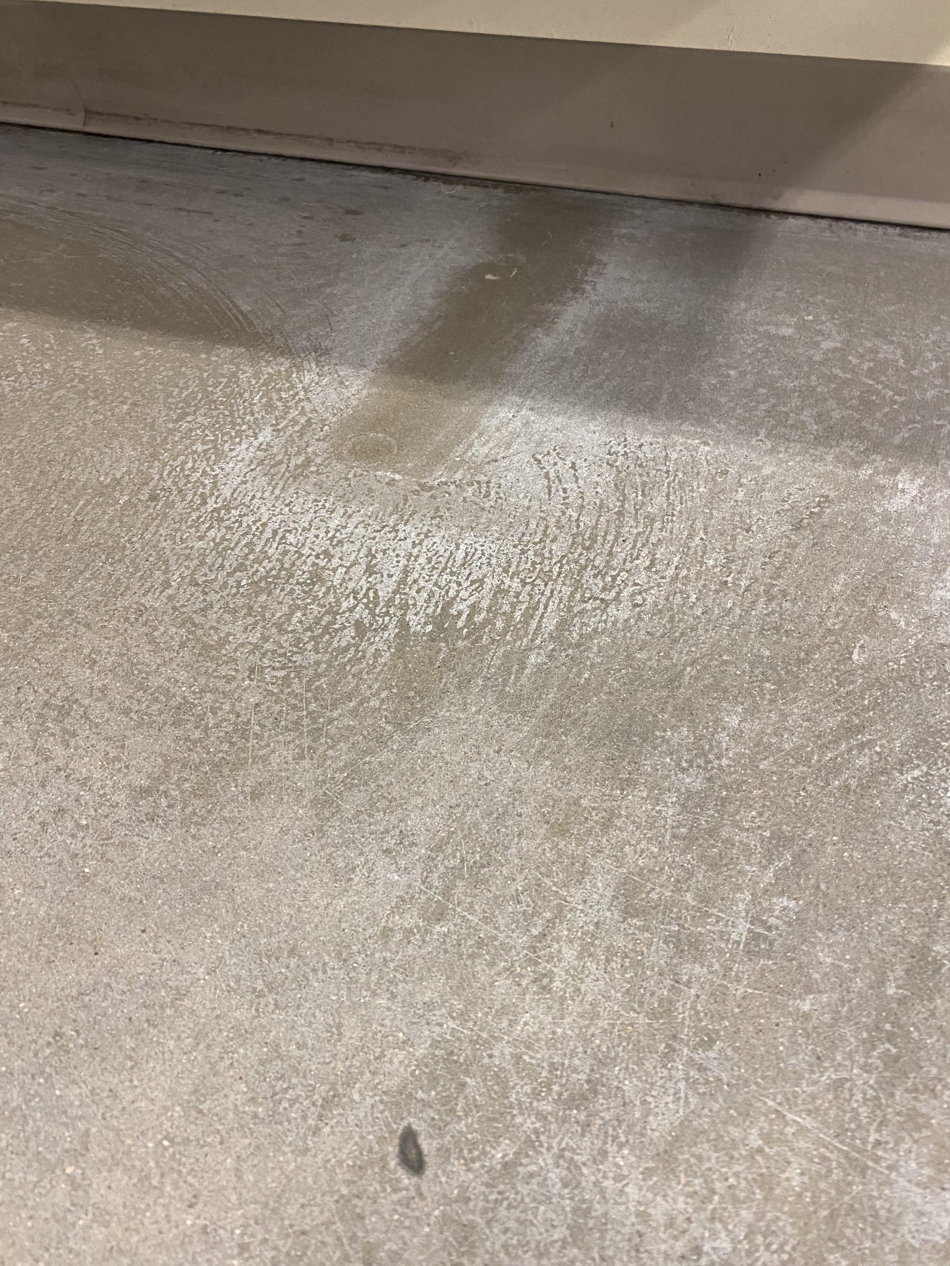 How to remove residue from glossy concrete floor? r/CleaningTips