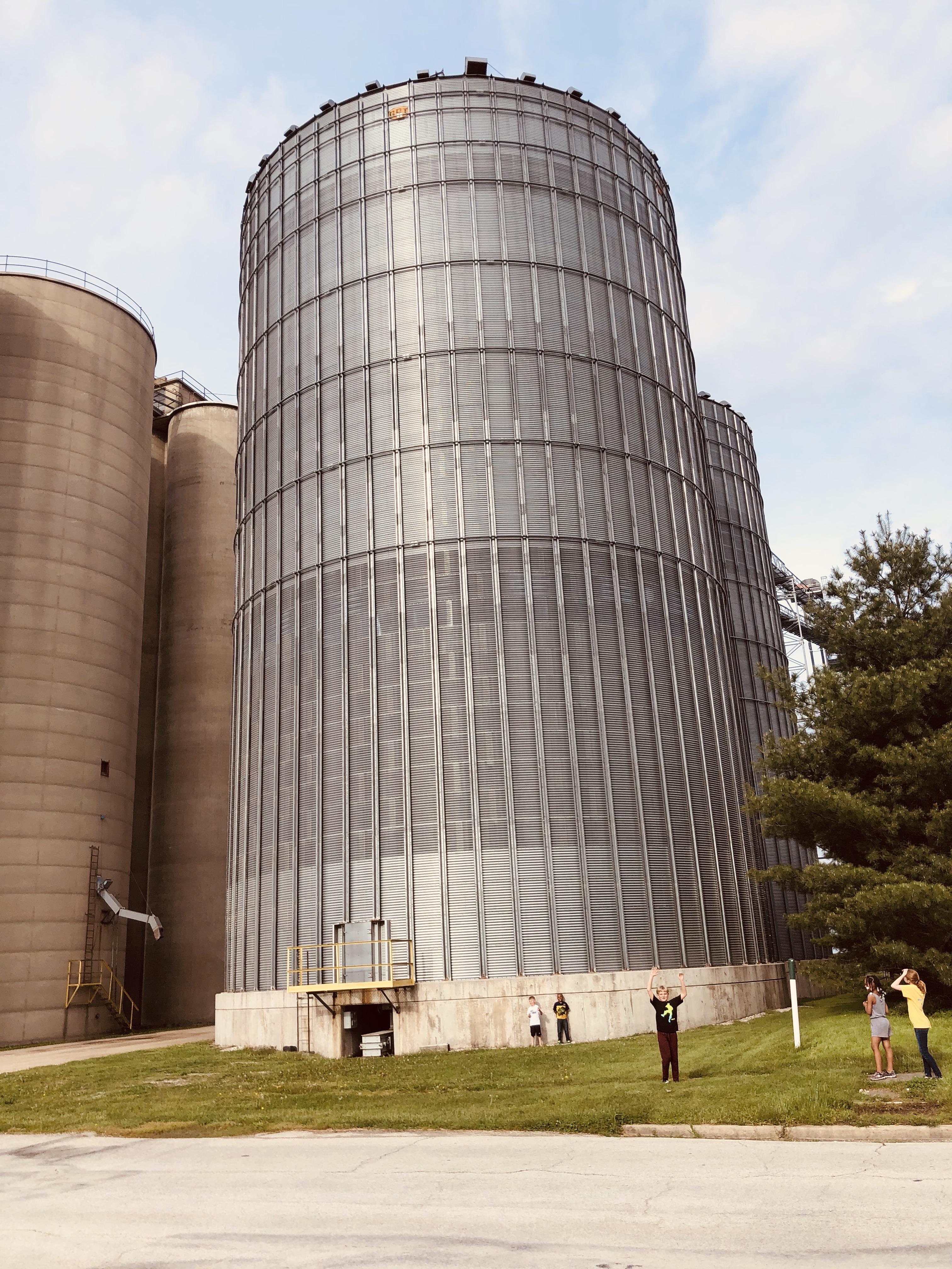 huge grain tower r/HumansForScale