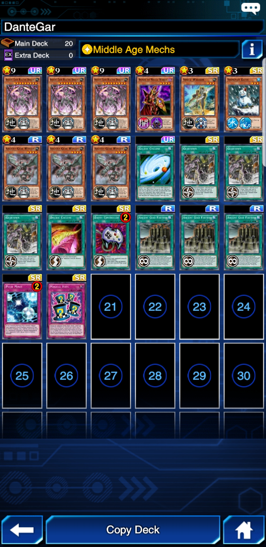 [Deck] This guy played magical hats with 2 geartown cards and summoned
