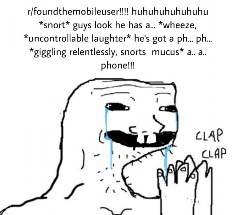hee hee hoo hoo r/foundtheSHUTTHEFUCKUP