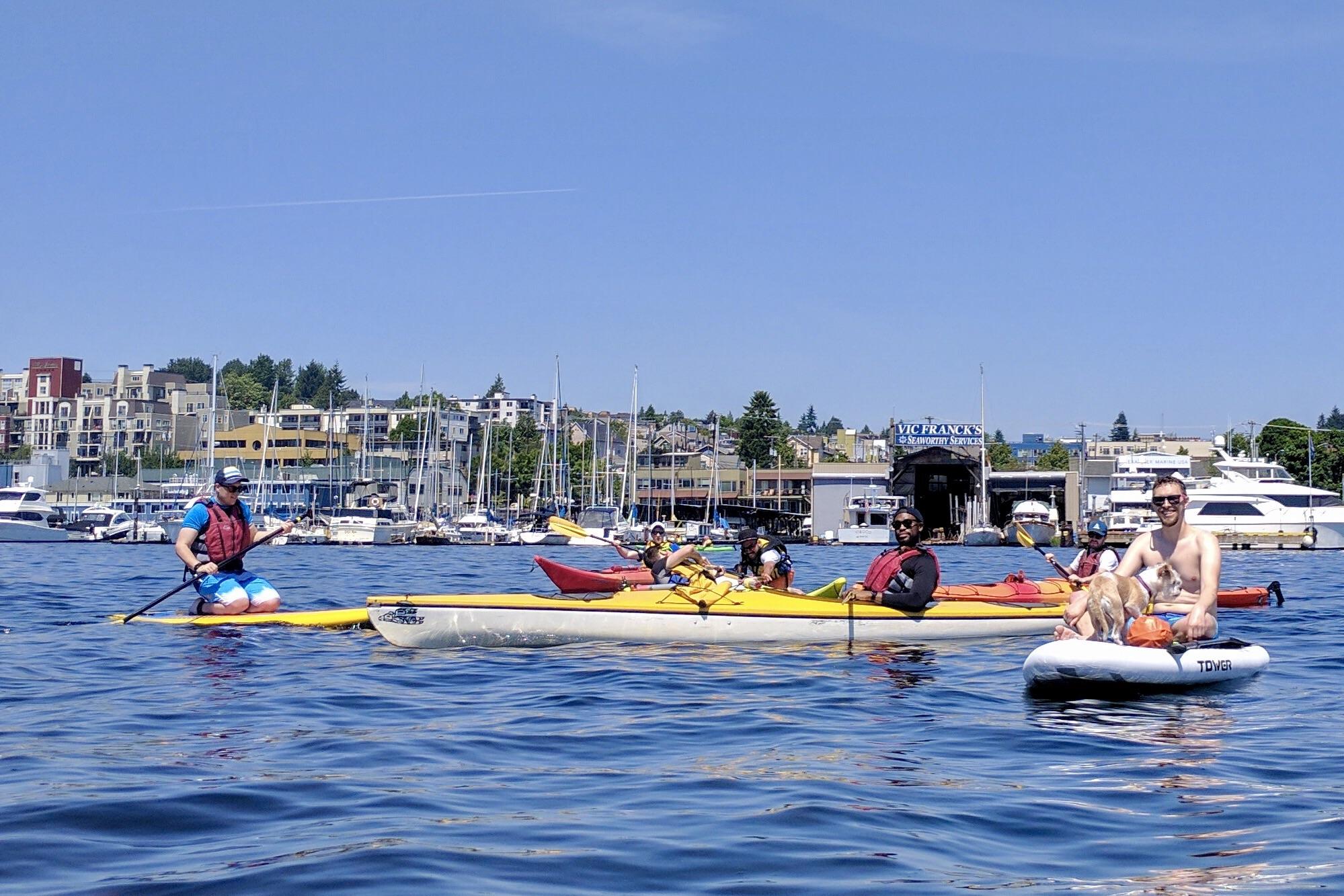 Seattle Bros at it again! Today's adventure? Kayaking and paddle