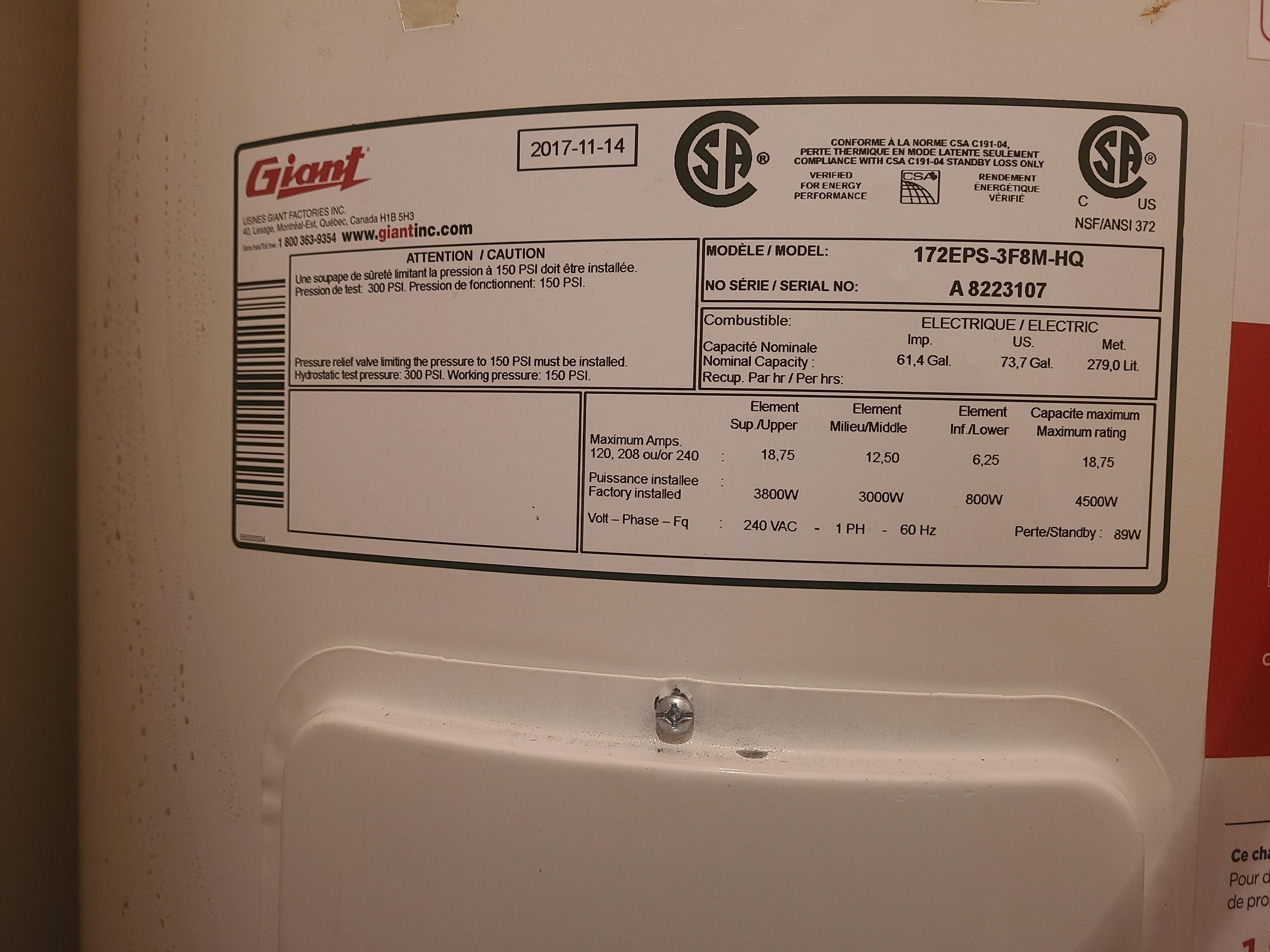 73 Gallons/280L hot water runs out in 15 minutes (Hot shower)? what can