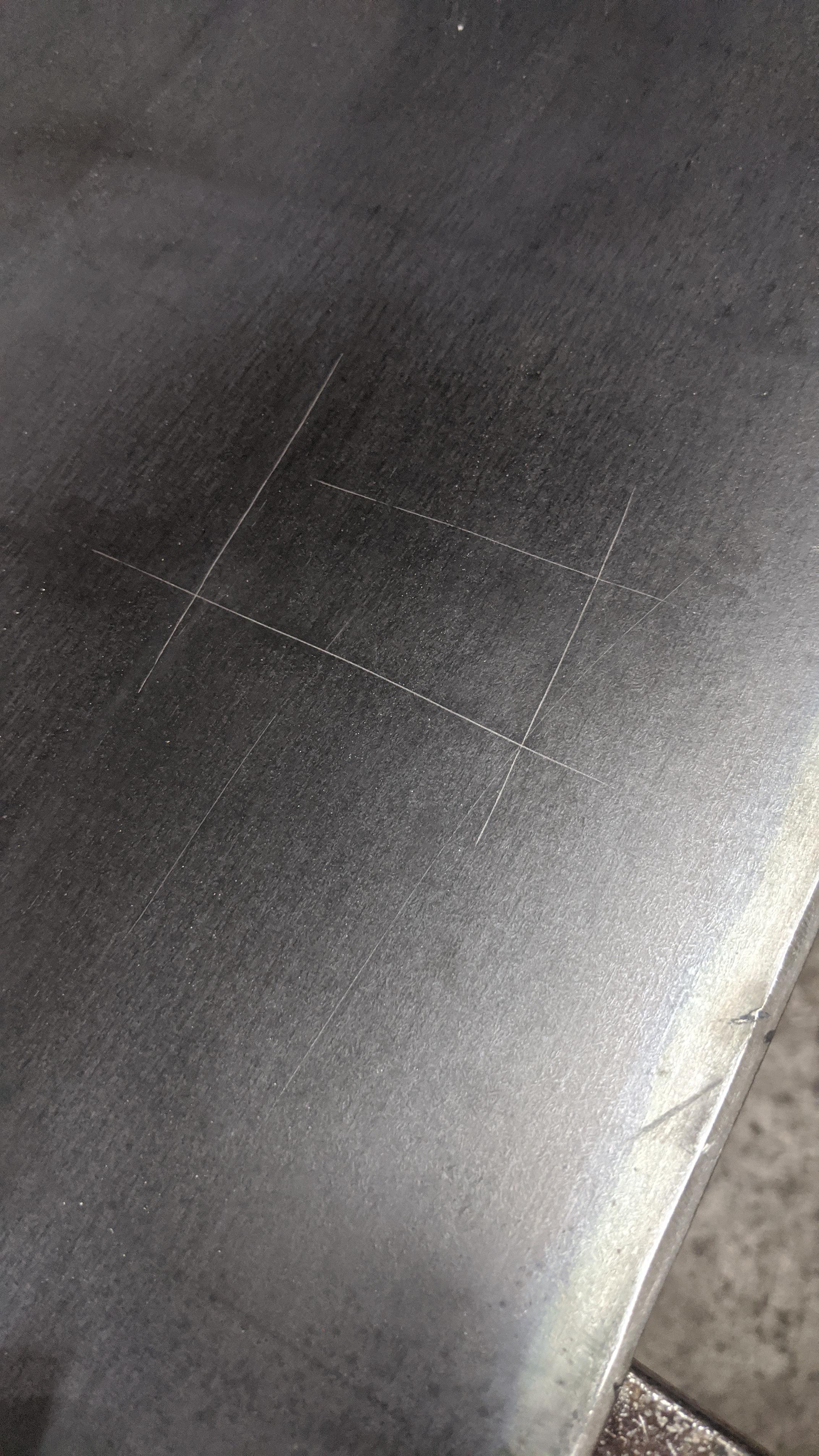 Anyone know how to fix scratch on hot roll steel r/metalworking