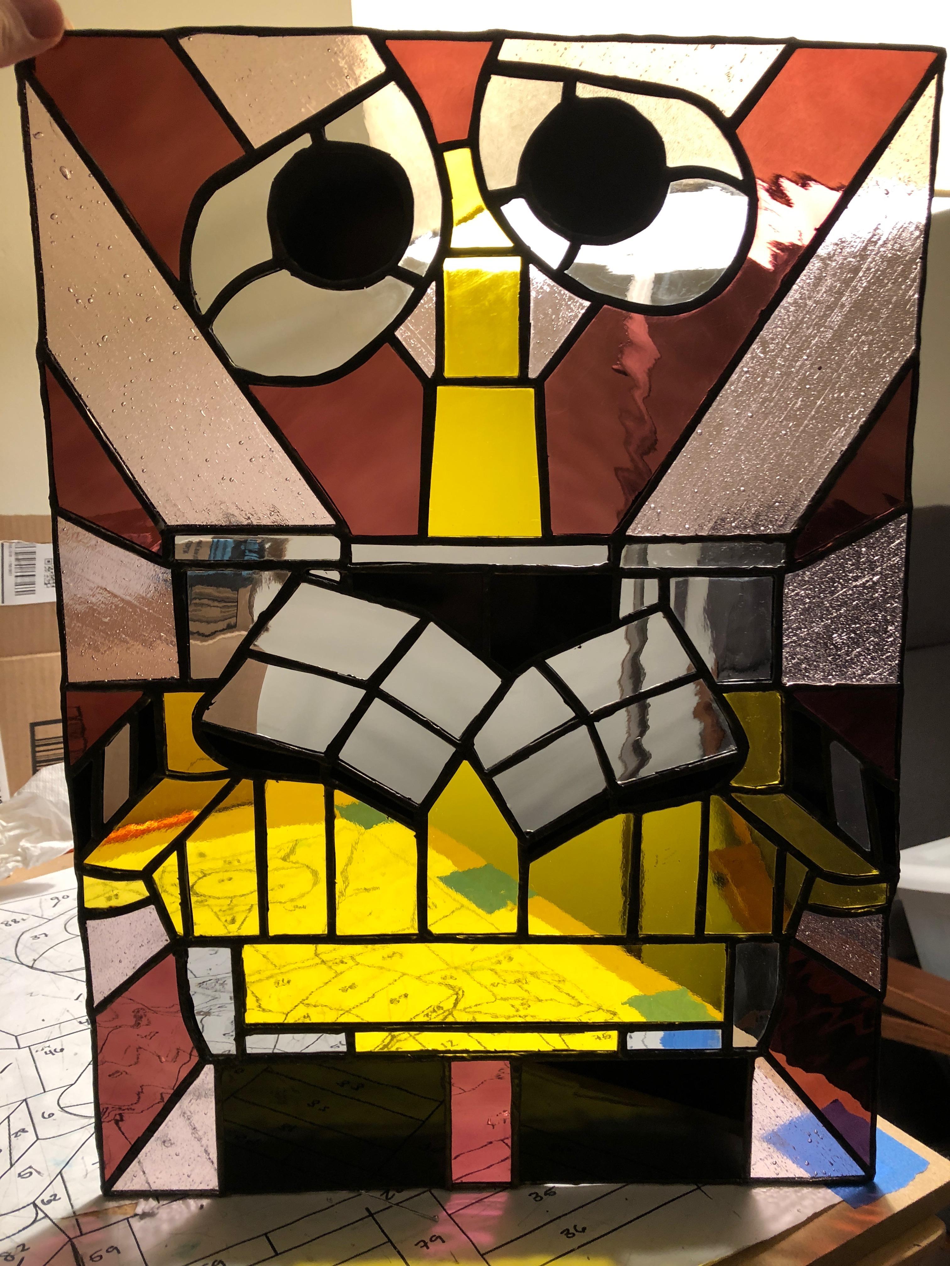 Decided to use my favorite Disney character for my first stained glass