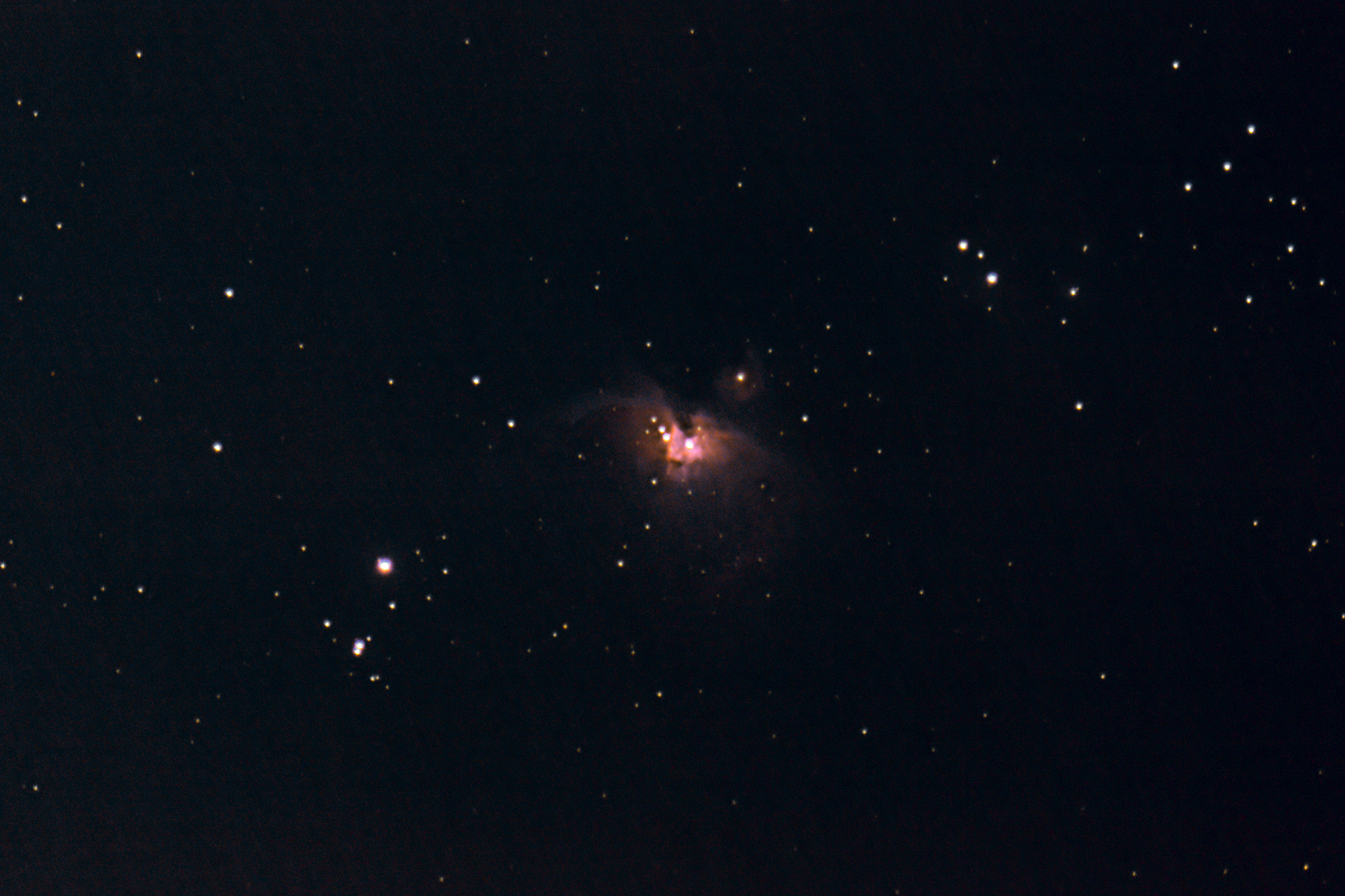 The Orion Nebula Shot with a 500mm Opteka Mirror Lens r