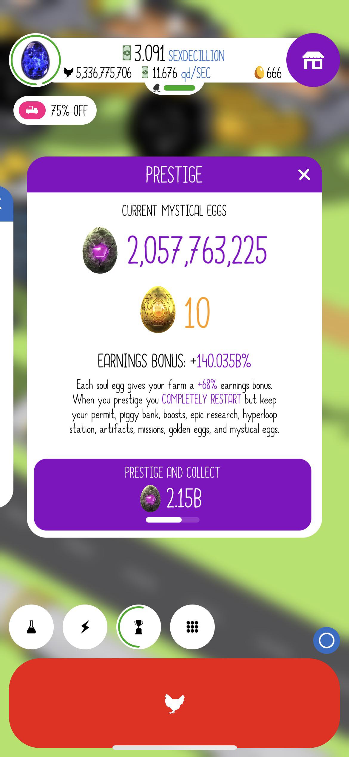 Should I prestige soon? In almost at the AI egg, and can double the