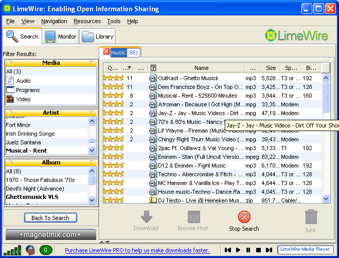 LimeWire r/nostalgia