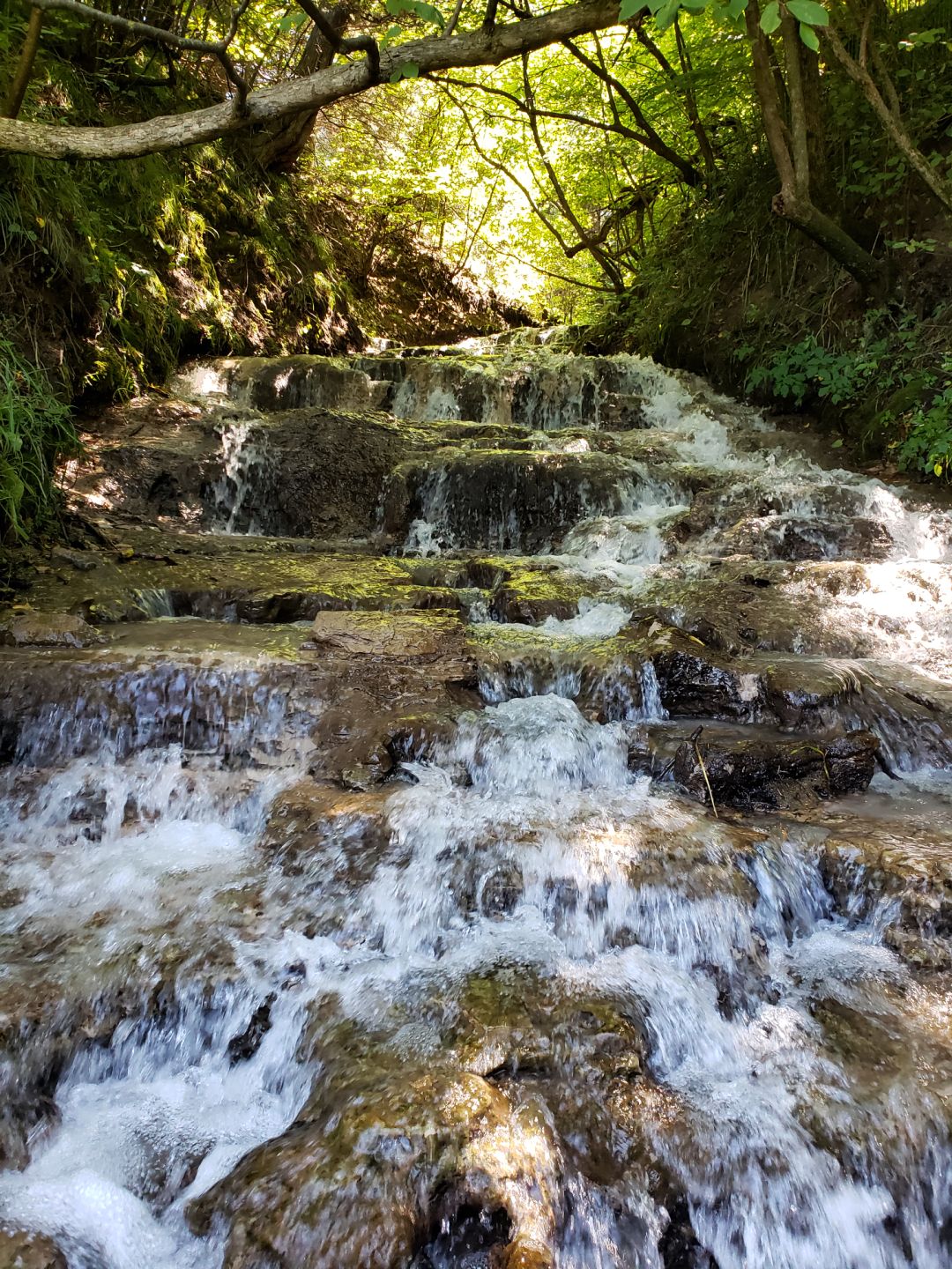 Stair Step Falls in te Niobrara Valley Preserve near Valentine