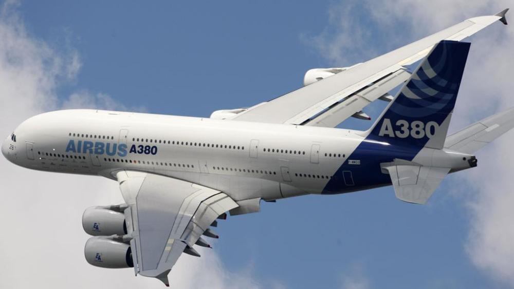 An Airbus A380 has so much surface area that the paint covering the