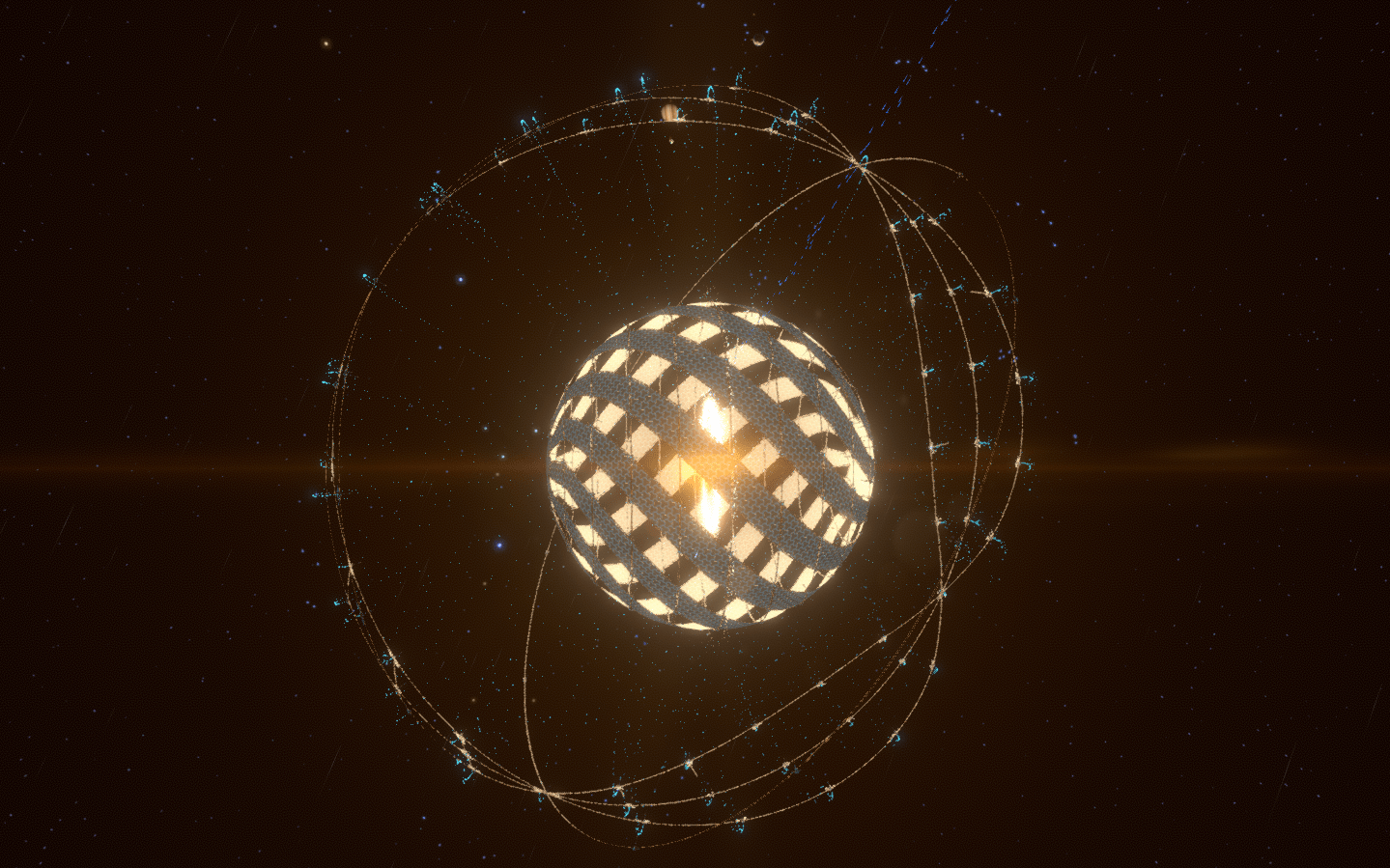 My first shell completed! Dyson_Sphere_Program