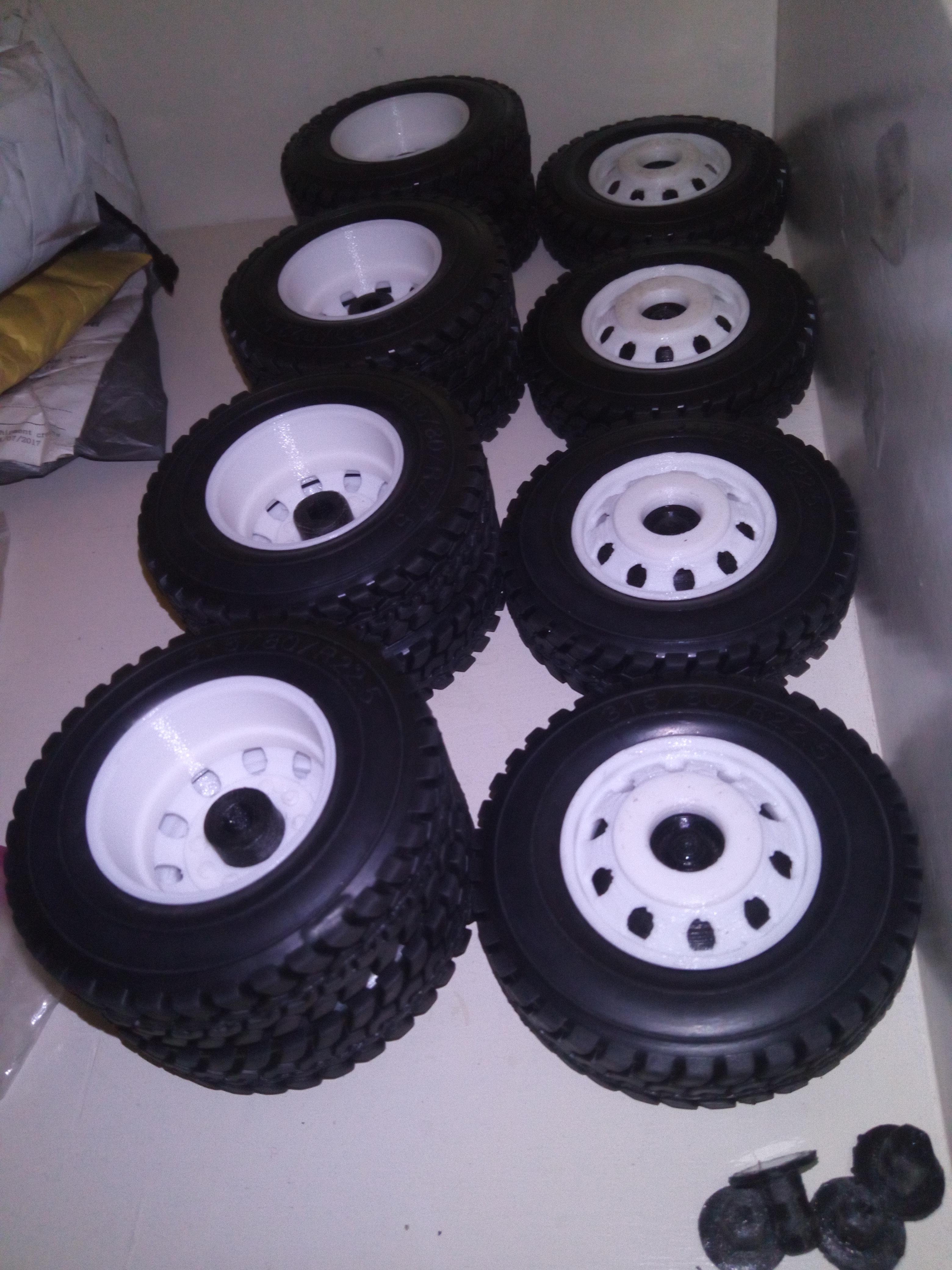 My new 1/14 rc truck tires just arrived, and they look and fit so good