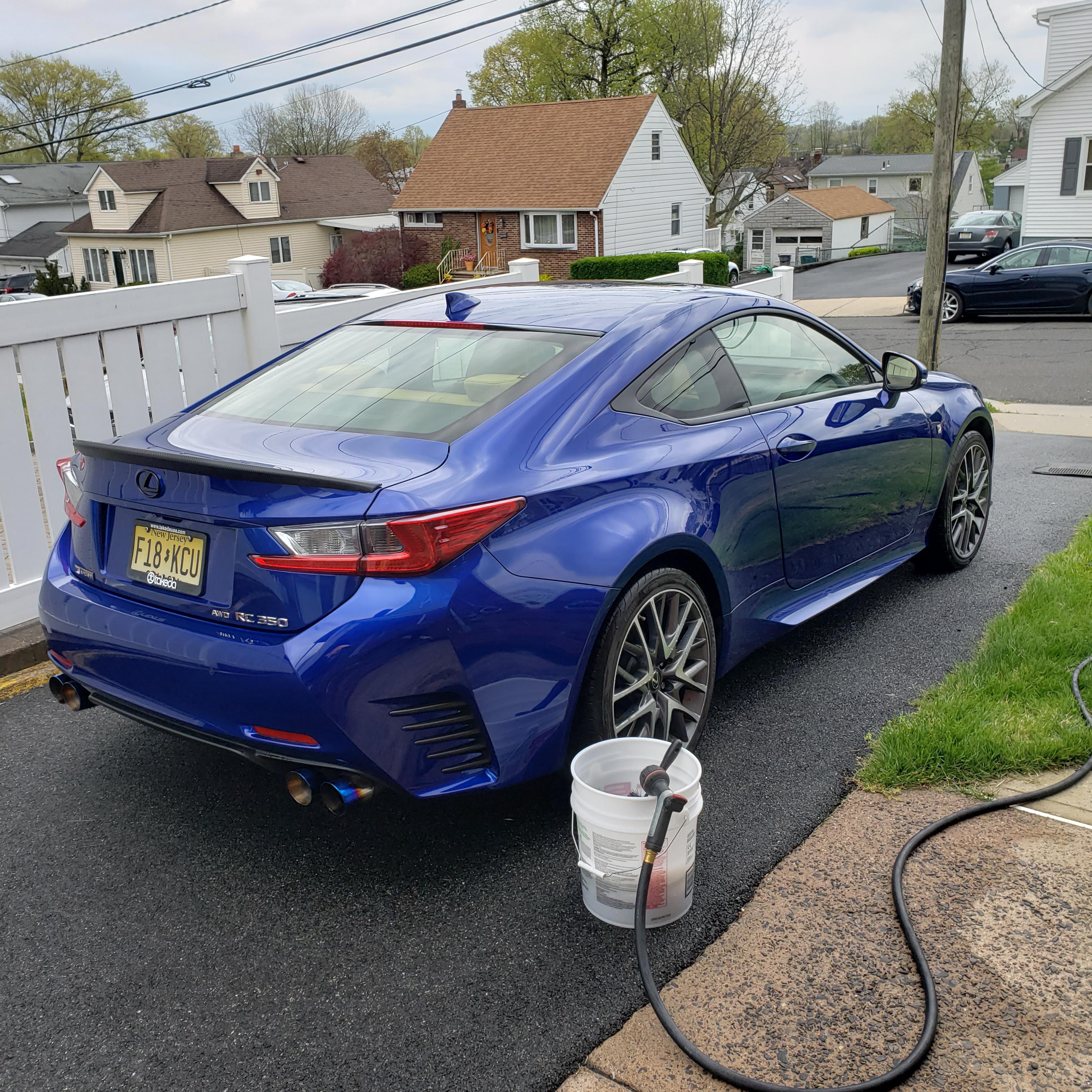 Freshly washed (2015 Ultrasonic Blue RC 350 Fsport) r/Lexus