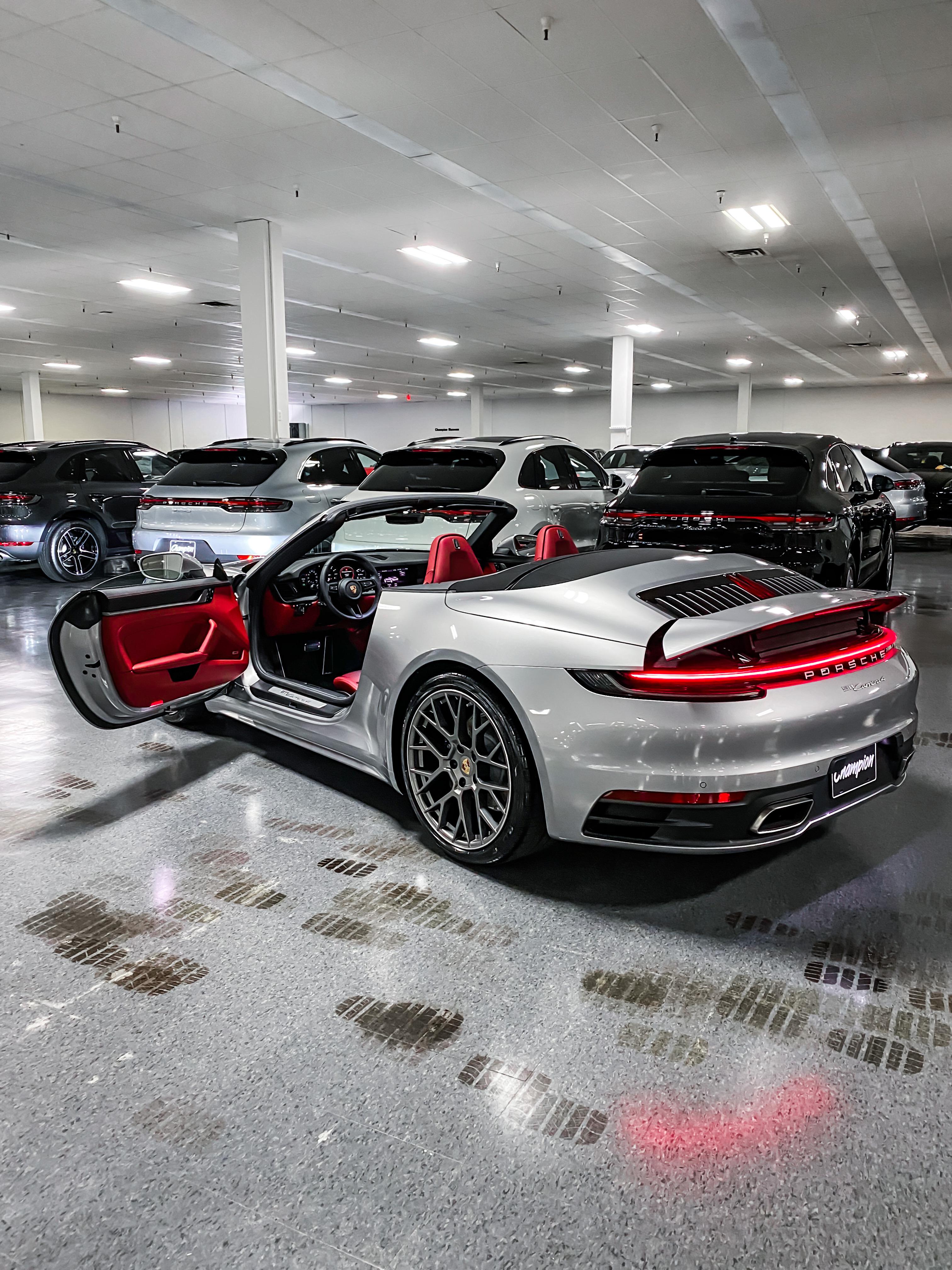 GT silver with red interior! Love it imo r/Porsche