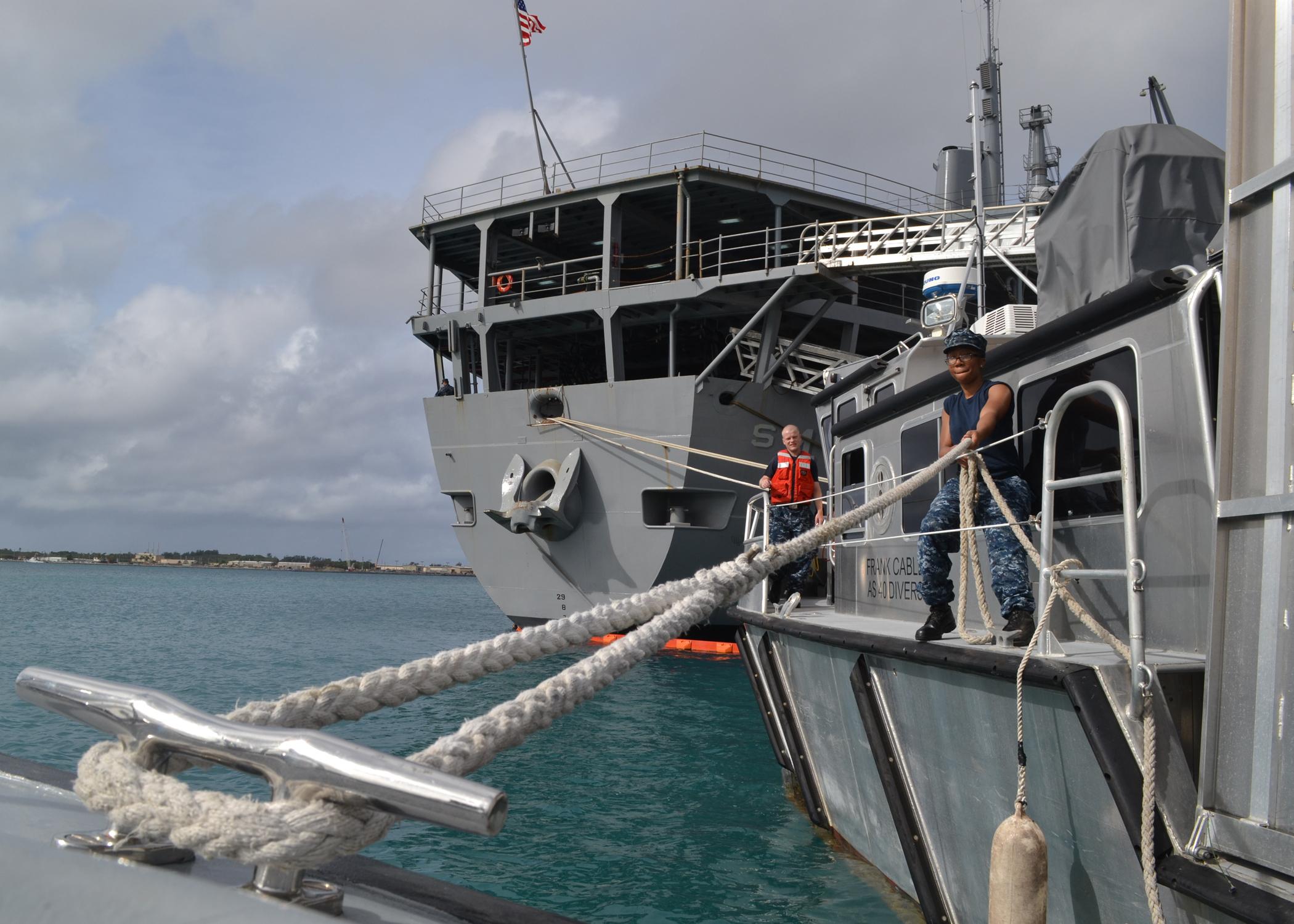 Boatswain Mate Seaman Payne, assigned to the submarine tender