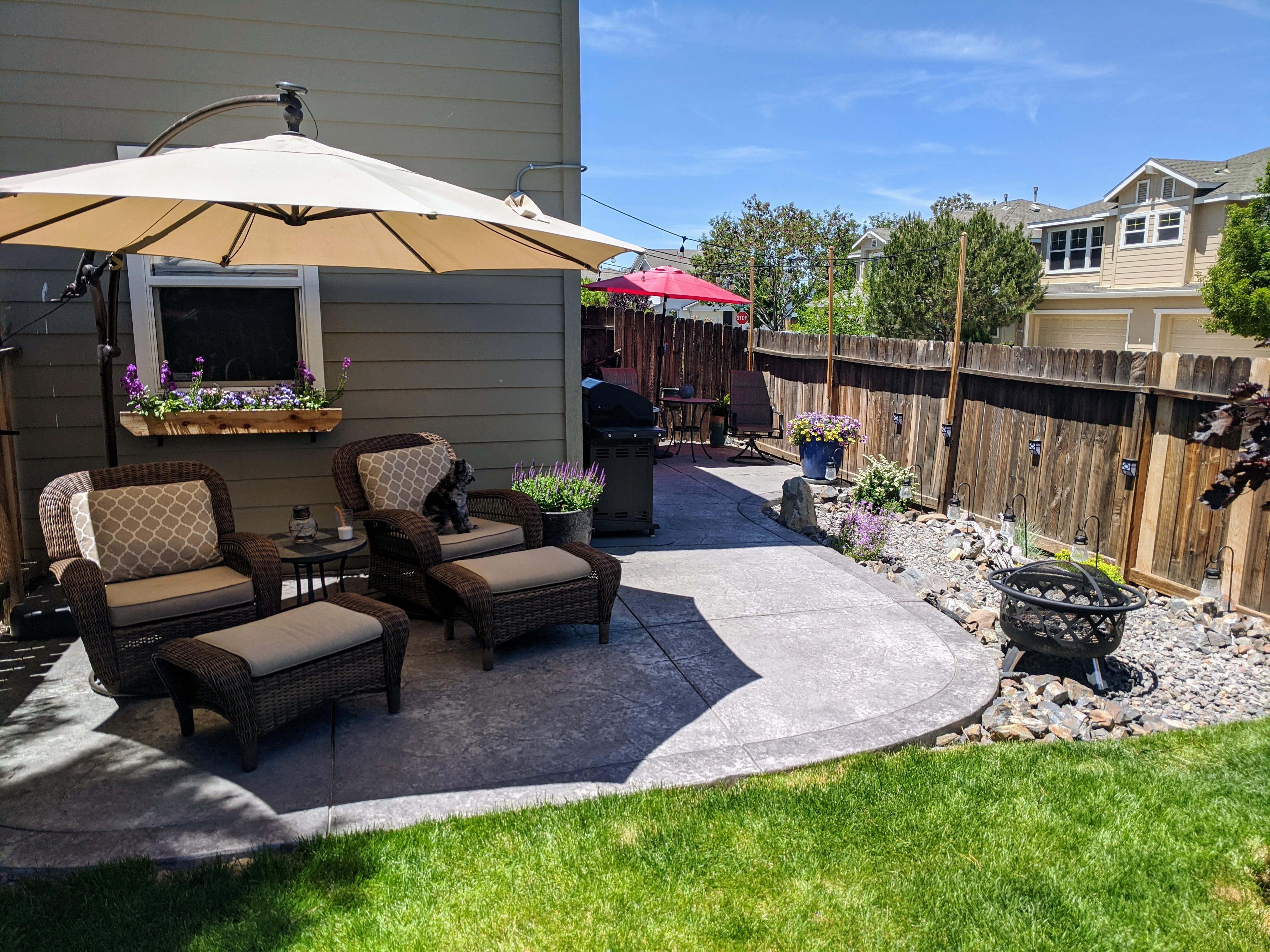 My back patio is my favorite chill spot r/CozyPlaces
