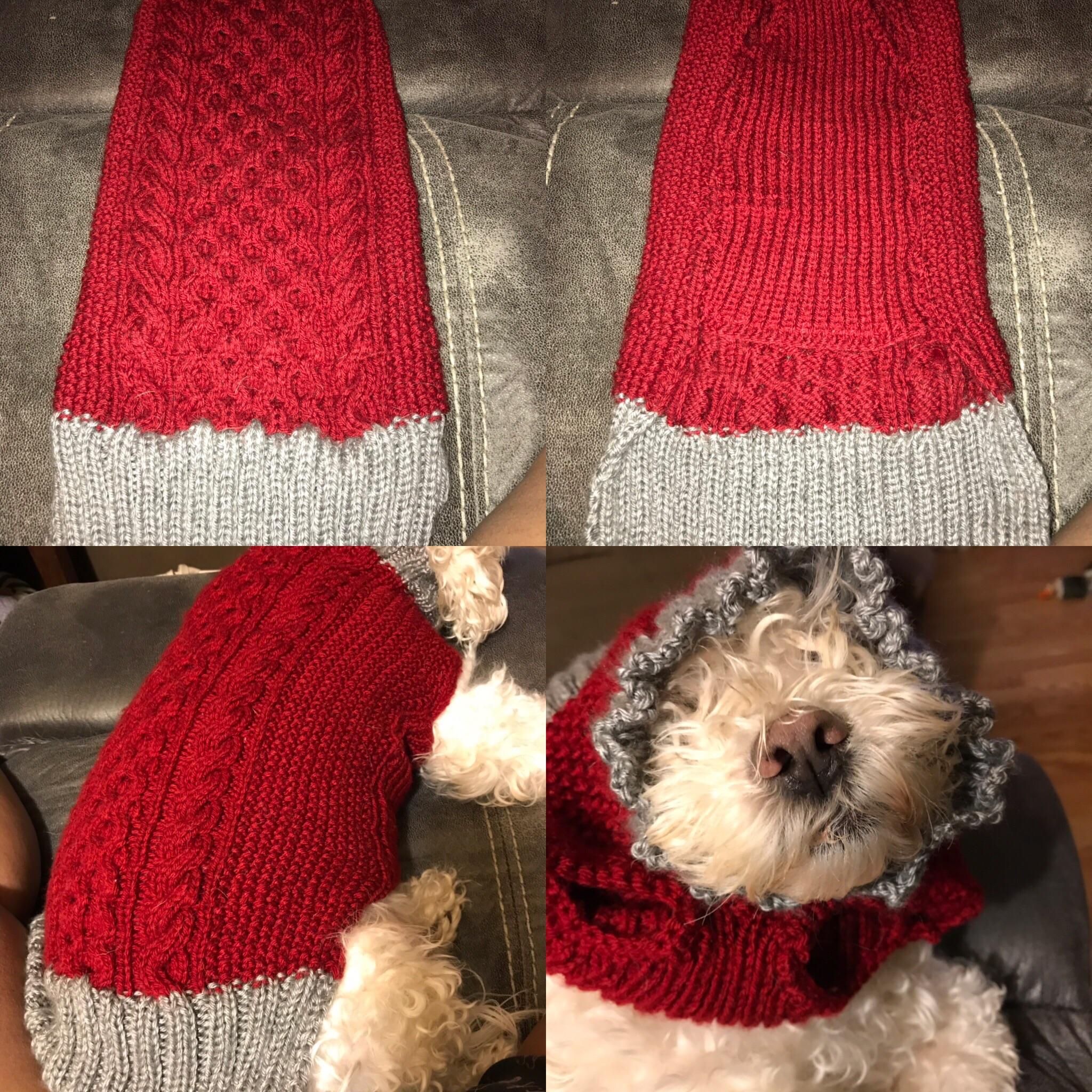 Aran Dog Sweater! r/knitting