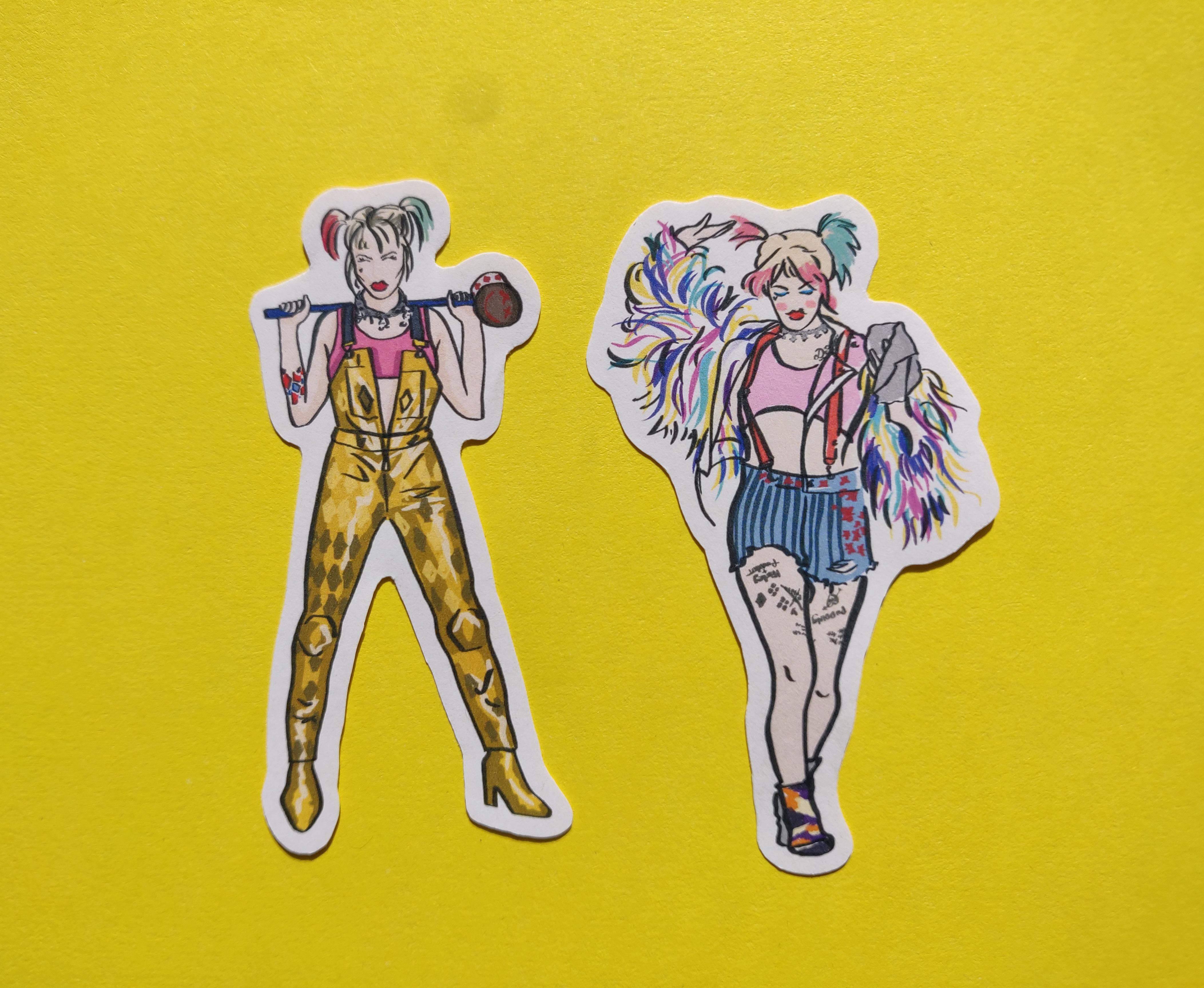 Made a couple of Harley Quinn Stickers from the new movie! r/HarleyQuinn