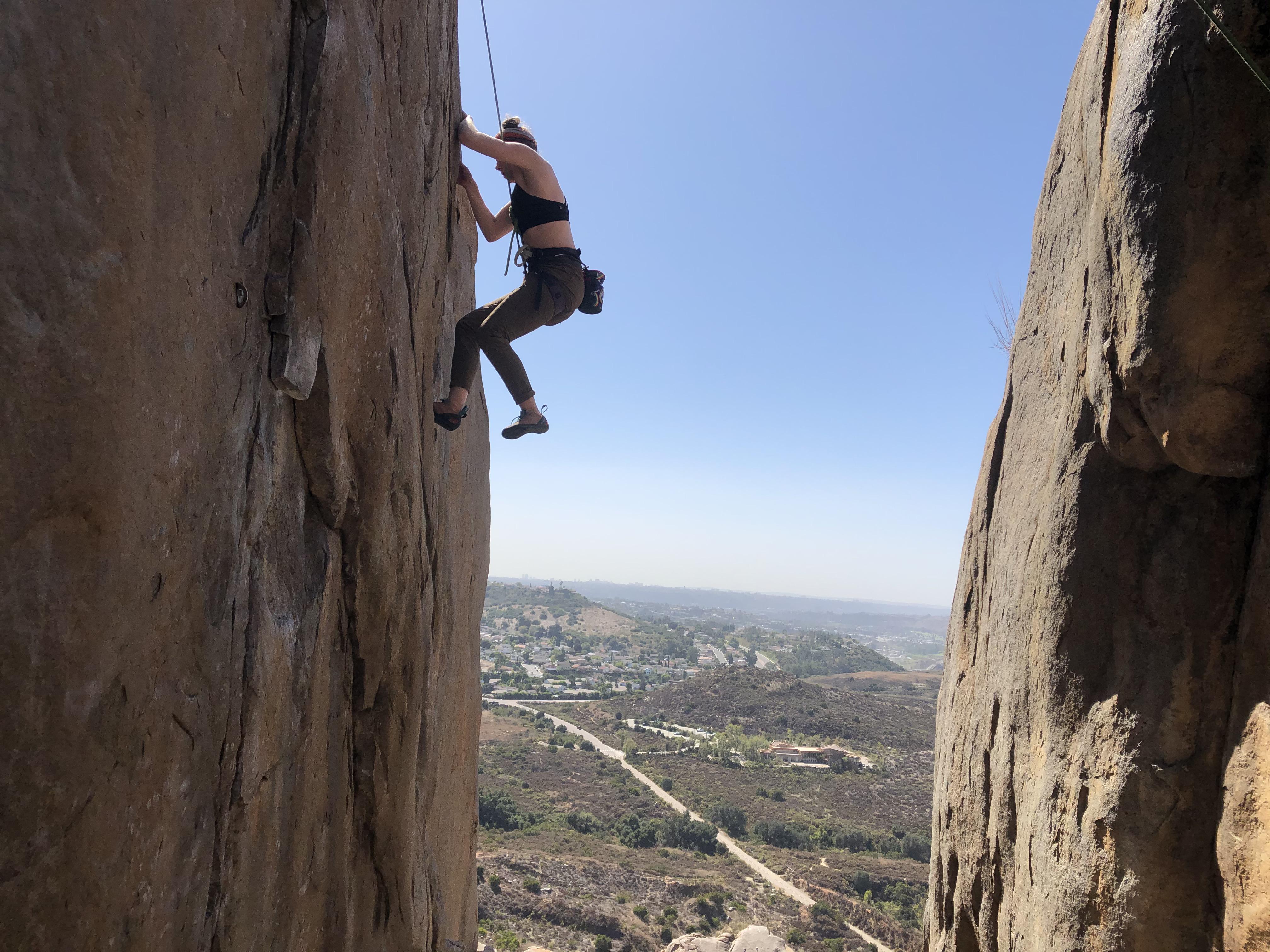 First time climbing outside! (Mission r/climbing