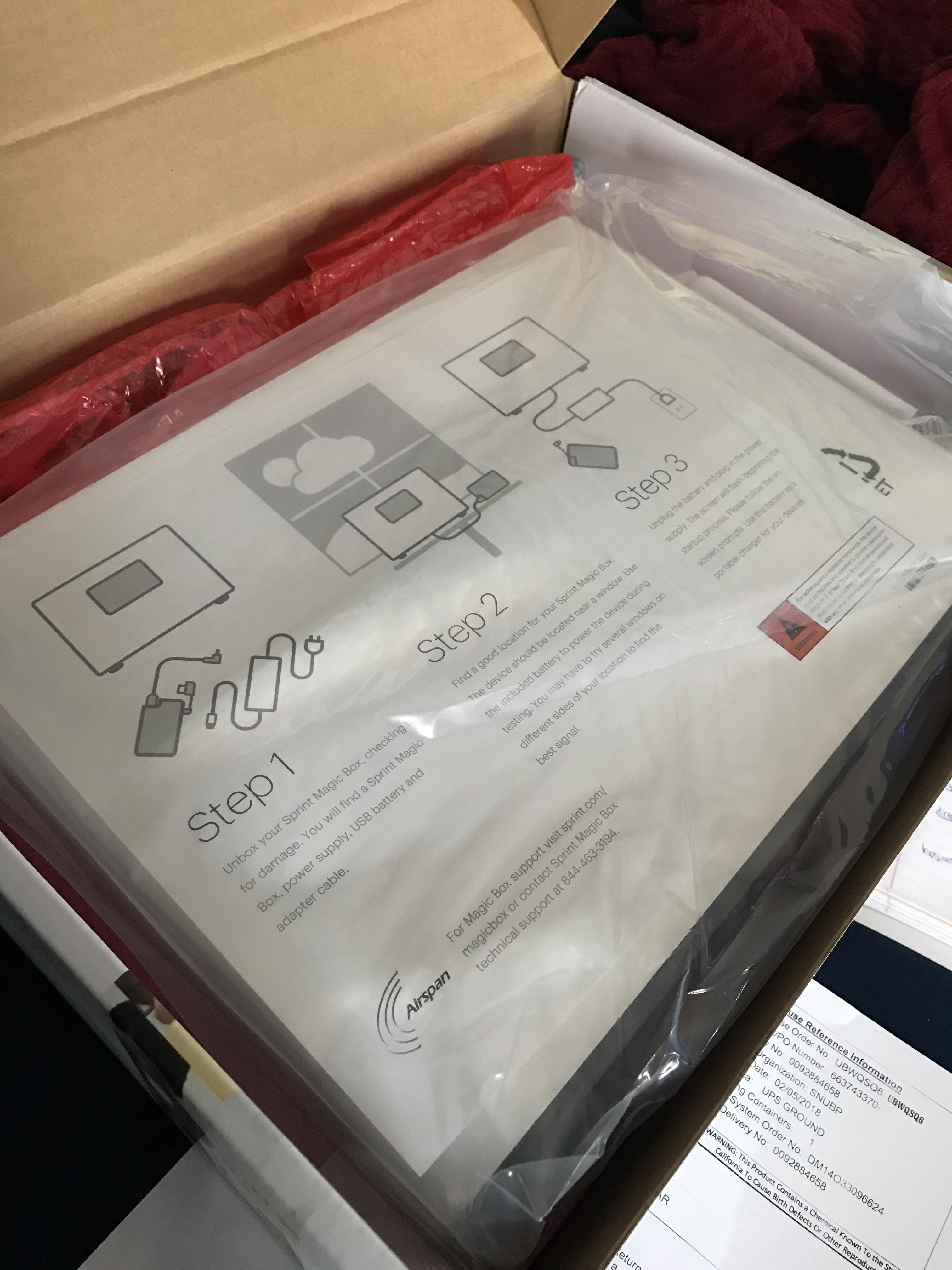 Magic box arrived. Excited to see the results r/Sprint