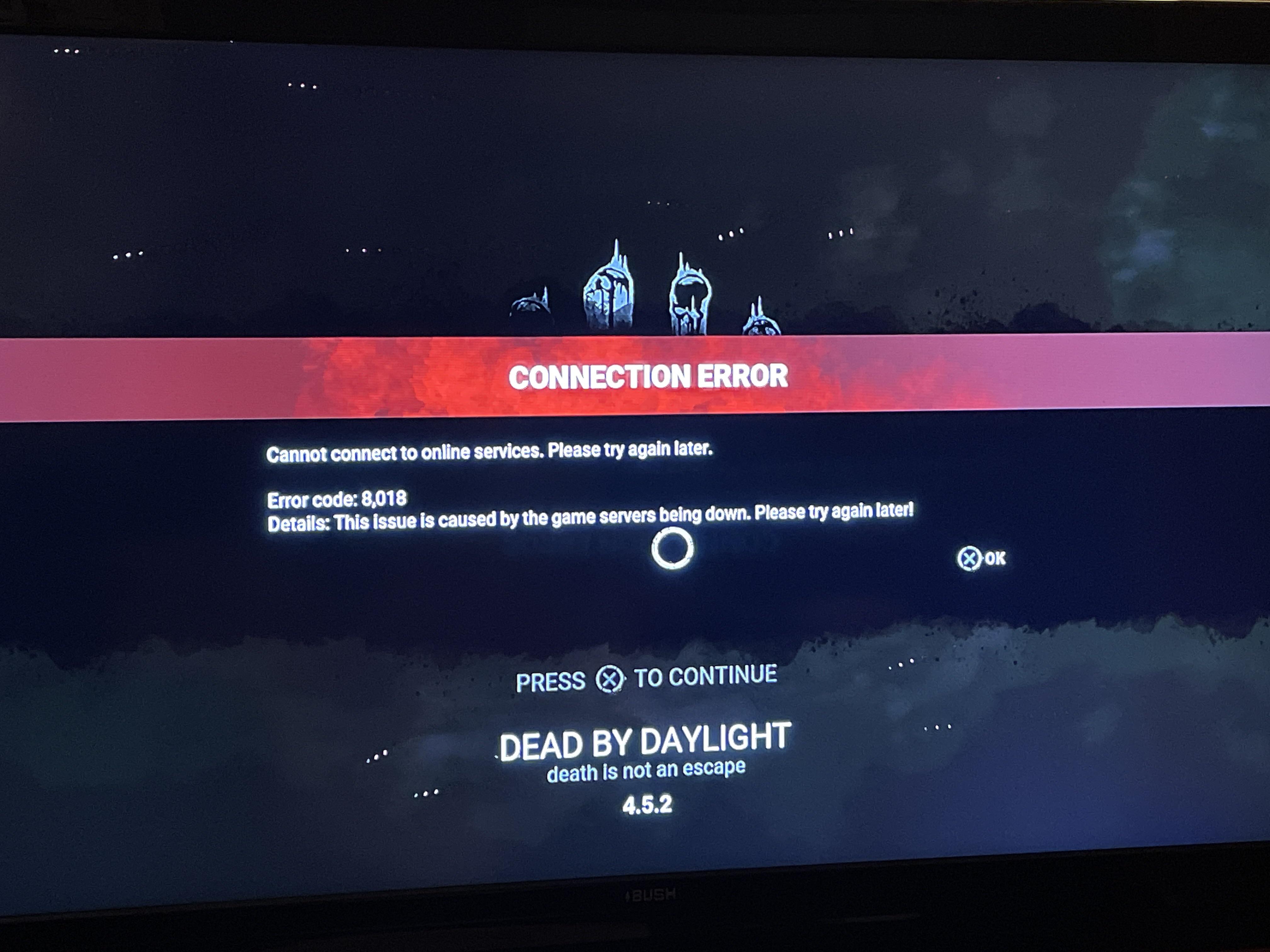 Anyone else having server issues? I’ve logged in and it shows this