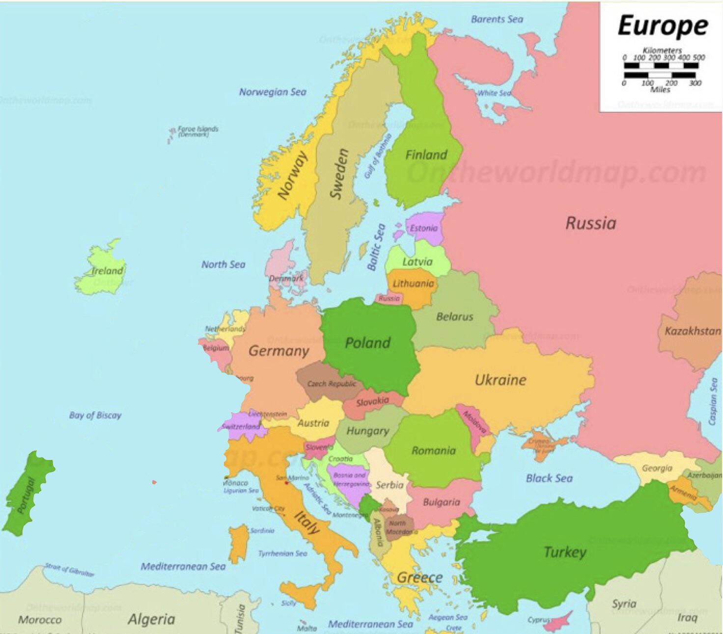 (Results From Day 4) Map of Europe but I will remove the most upvoted