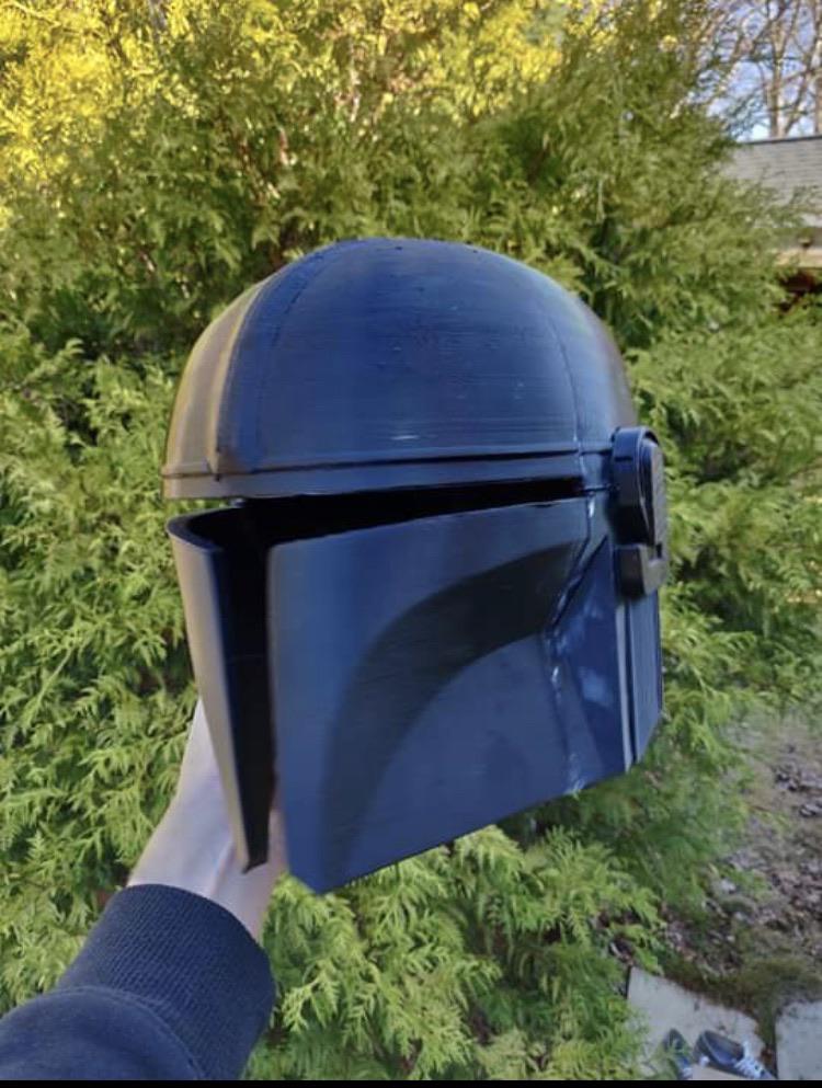 Just got my Mandalorian helmet in from the 3D printer! So excited to