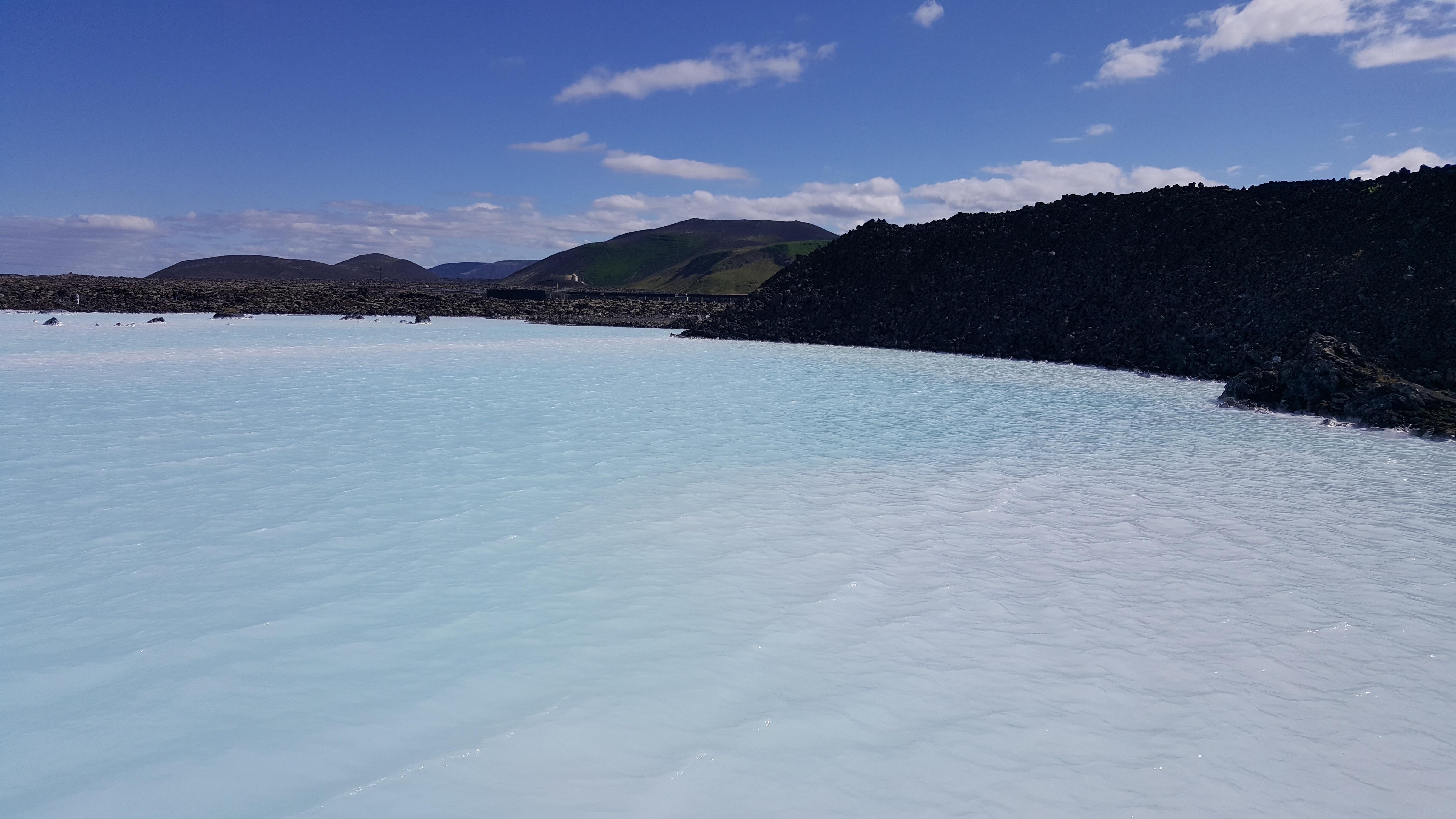 The water in Blue Lagoon is pretty weird... this is in Iceland btw r