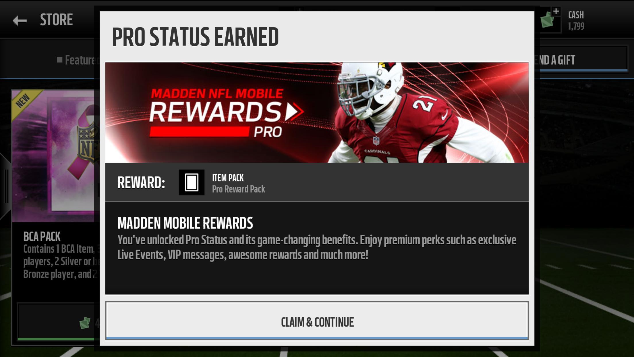 EA. I expect to see this back for Madden Mobile 21. It is sad to see