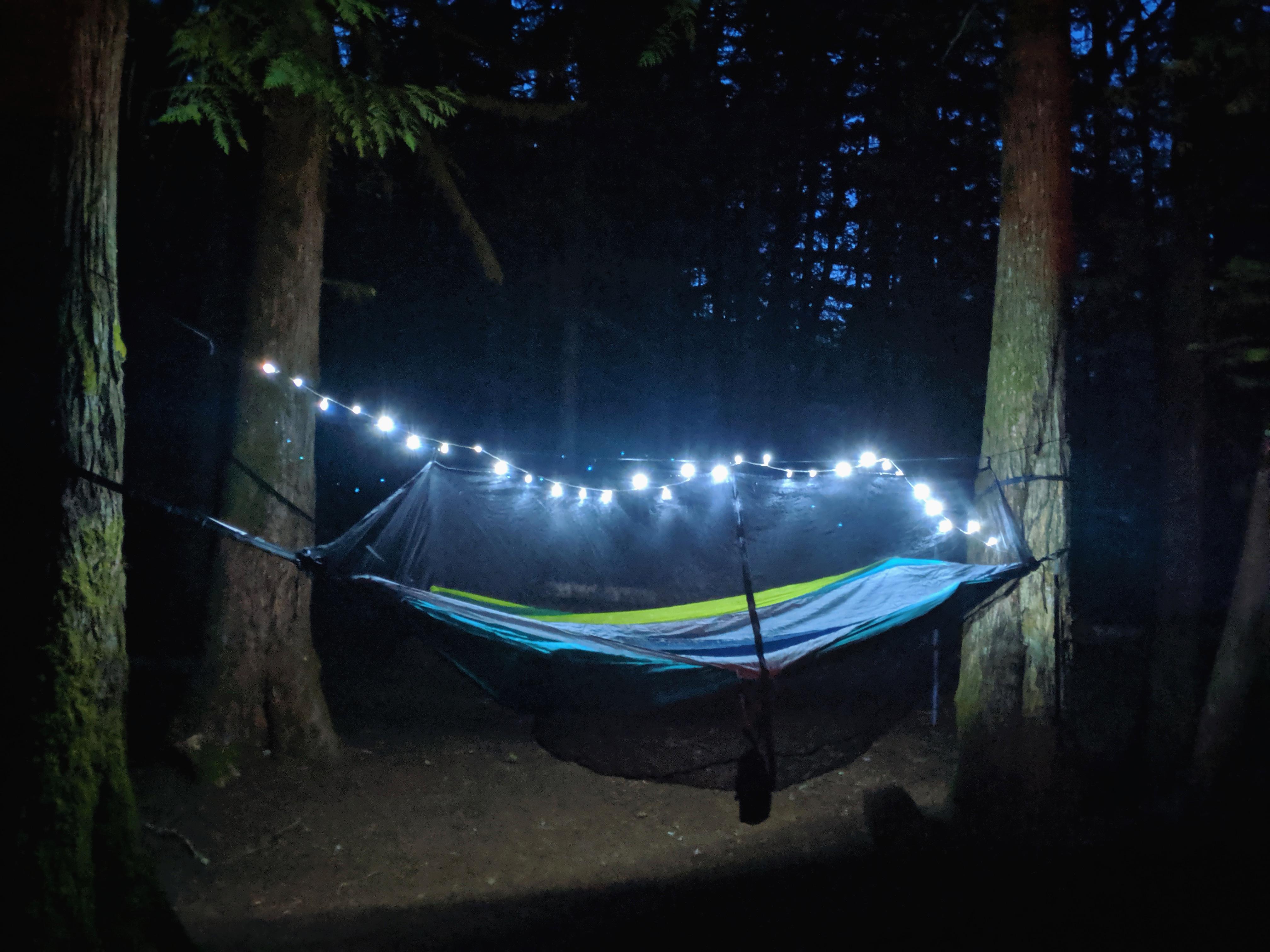 Spontaneous camping trip last weekend, complete with hammocks. Mount