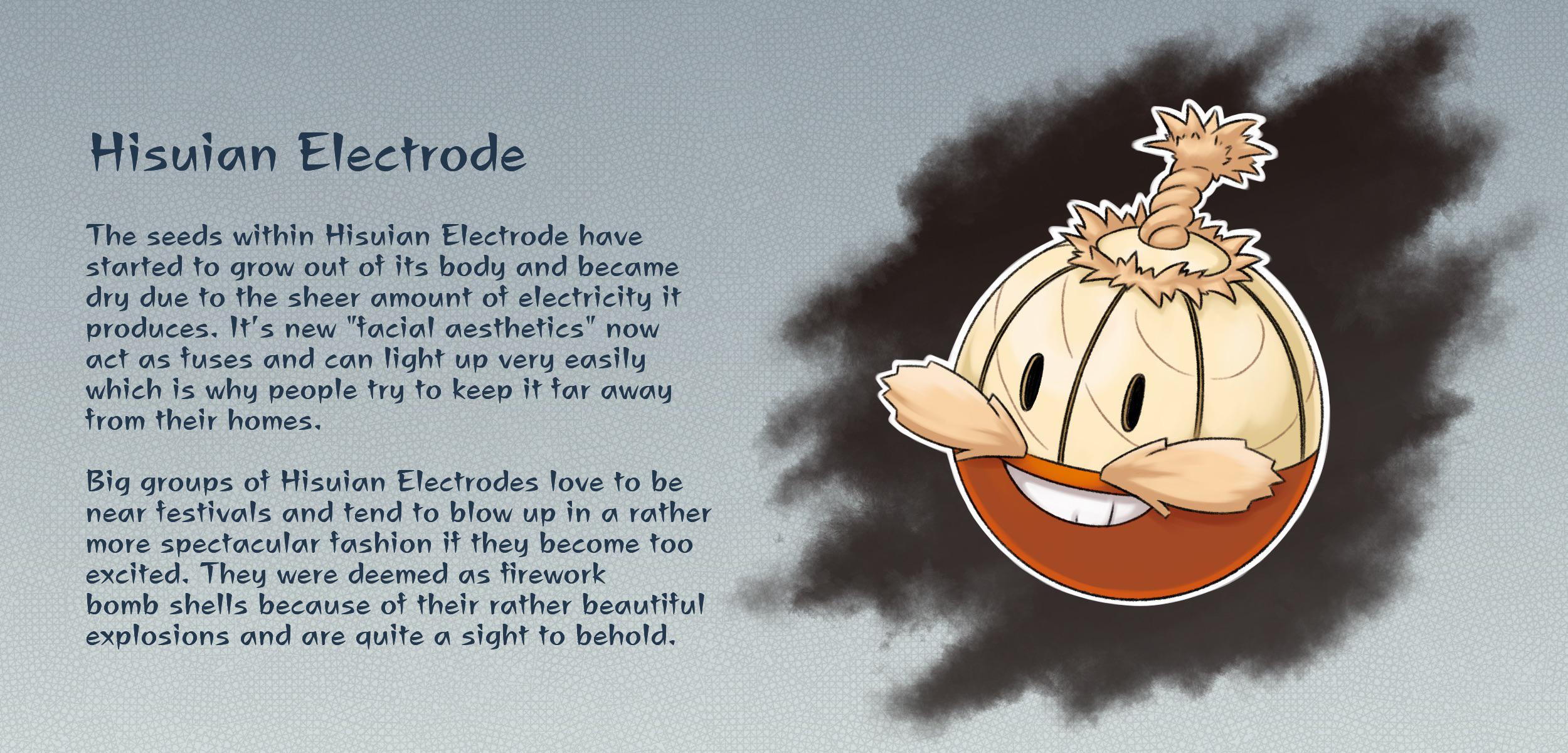 I wasn’t really a fan of how Hisuian Electrode looked like so I