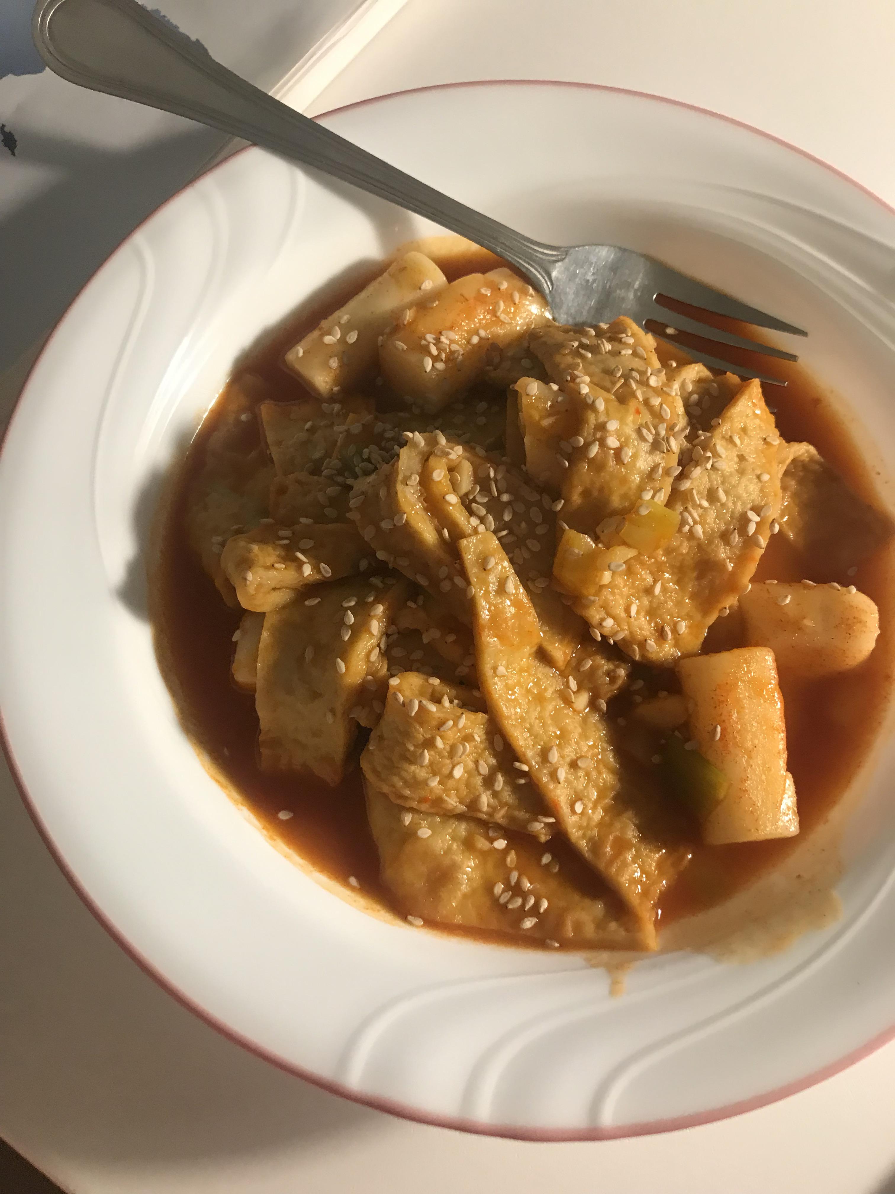 korean spicy rice cake 400 calories r/1200isplenty