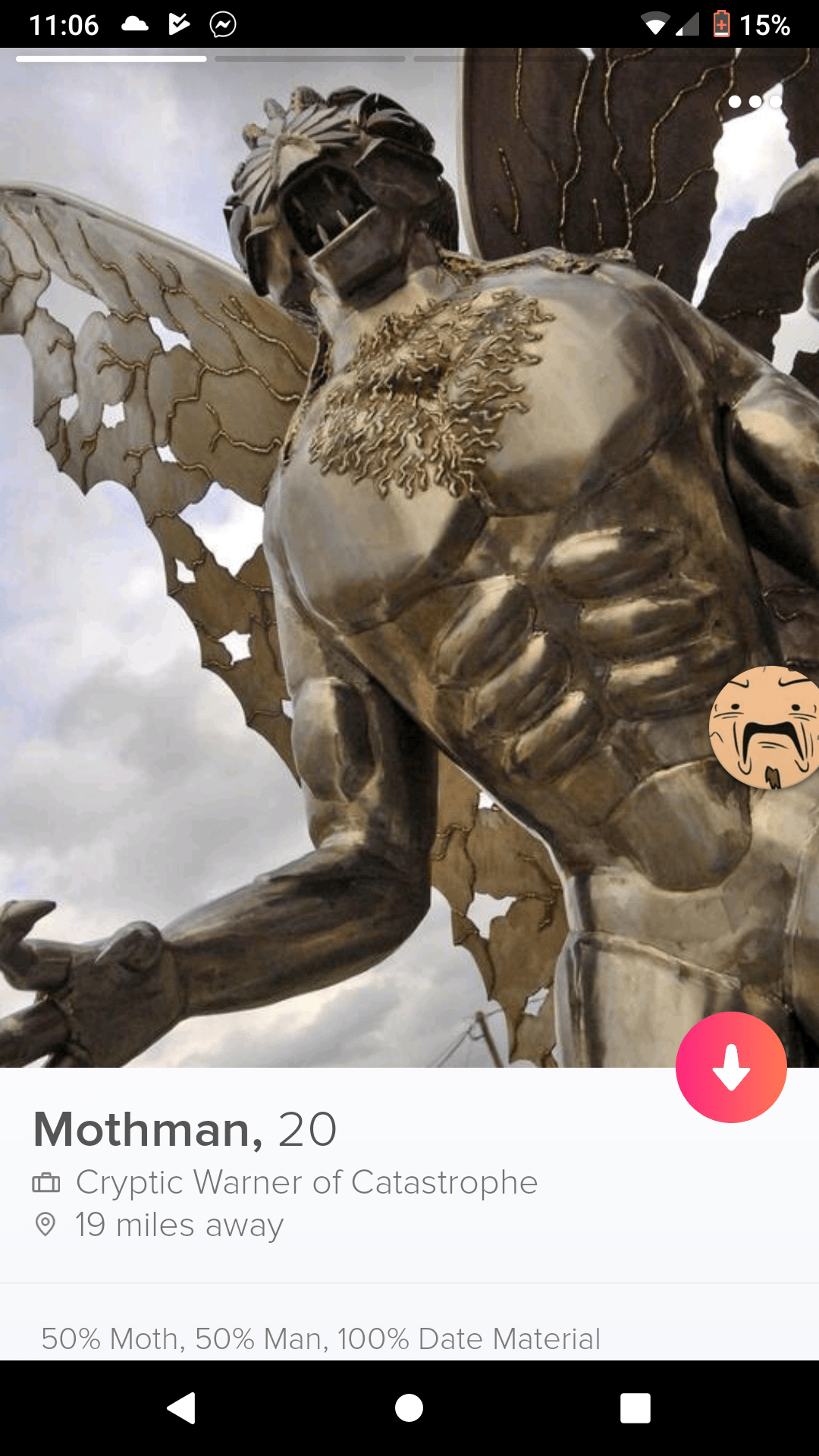 Something something country roads r/Tinder