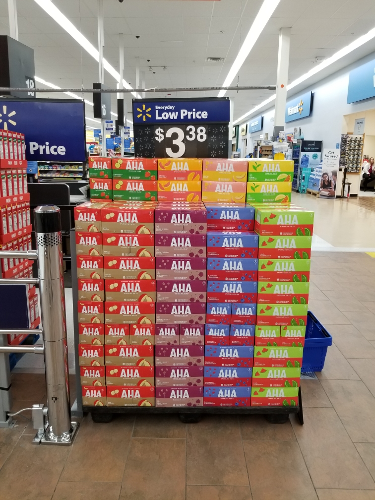 AHA Sparkling Water at Walmart in Western Massachusetts r