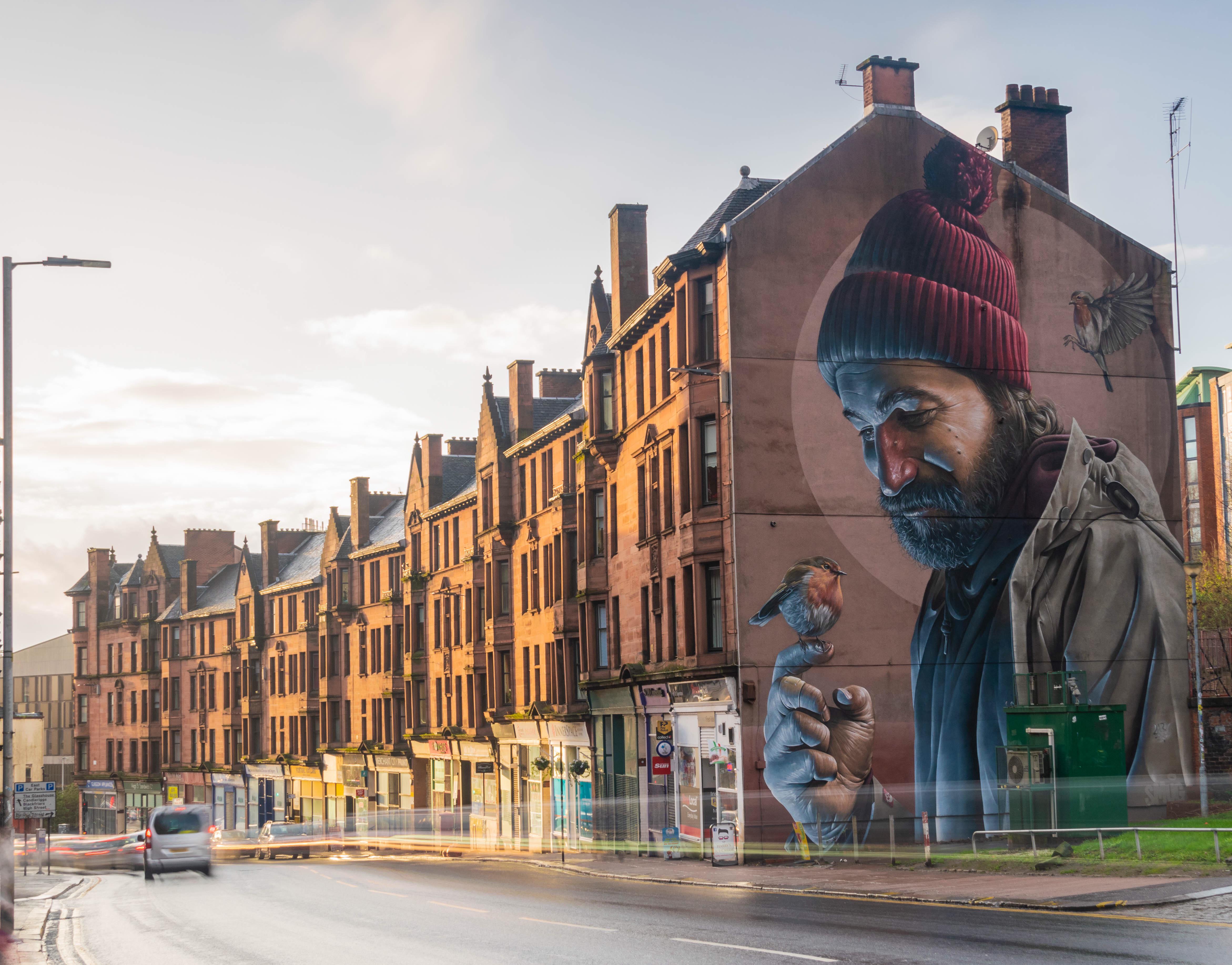 St Mungo mural, High Street, Glasgow r/Scotland