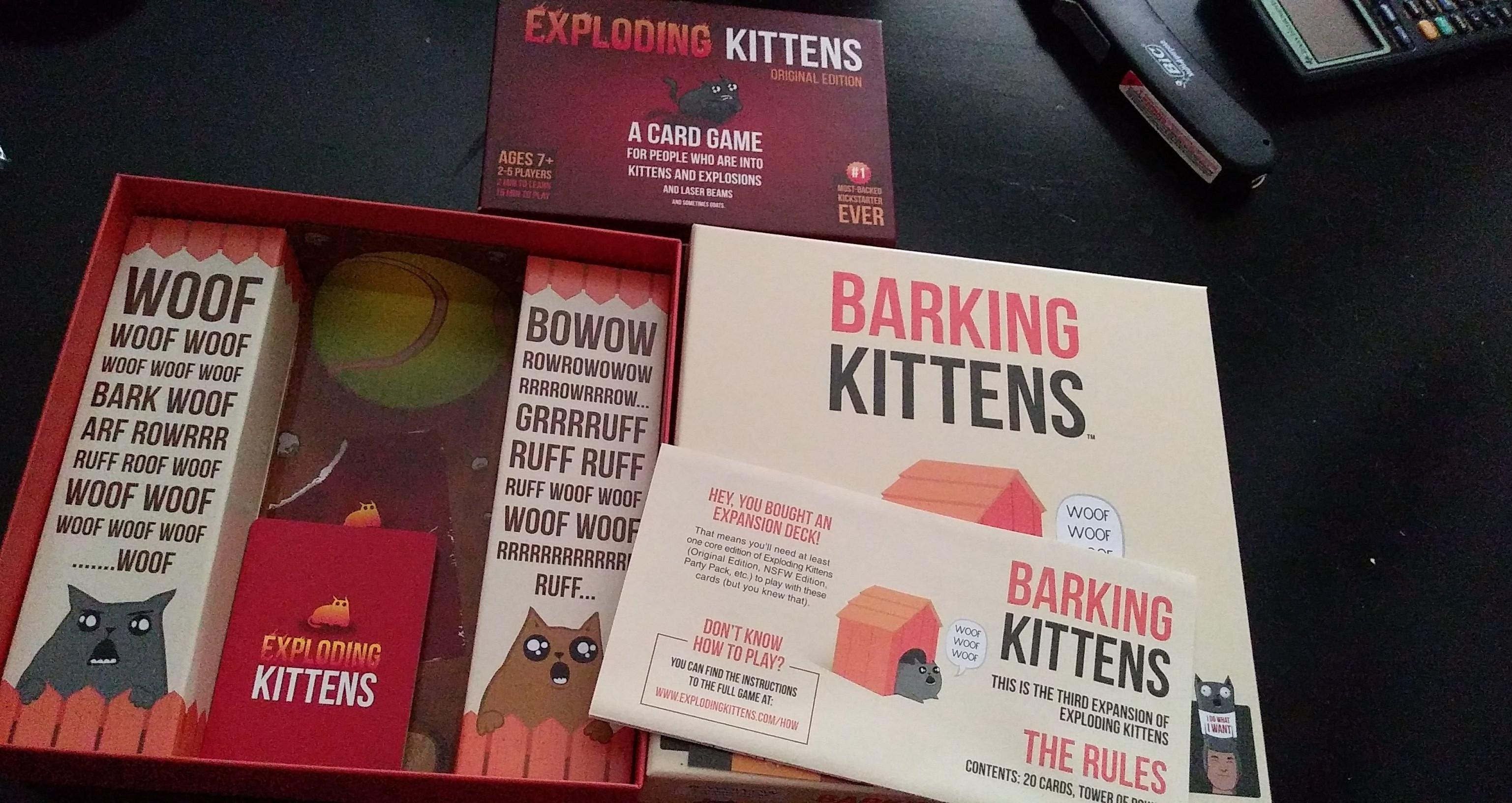 Why is the barking kittens box so big? It doesn't fit the original box