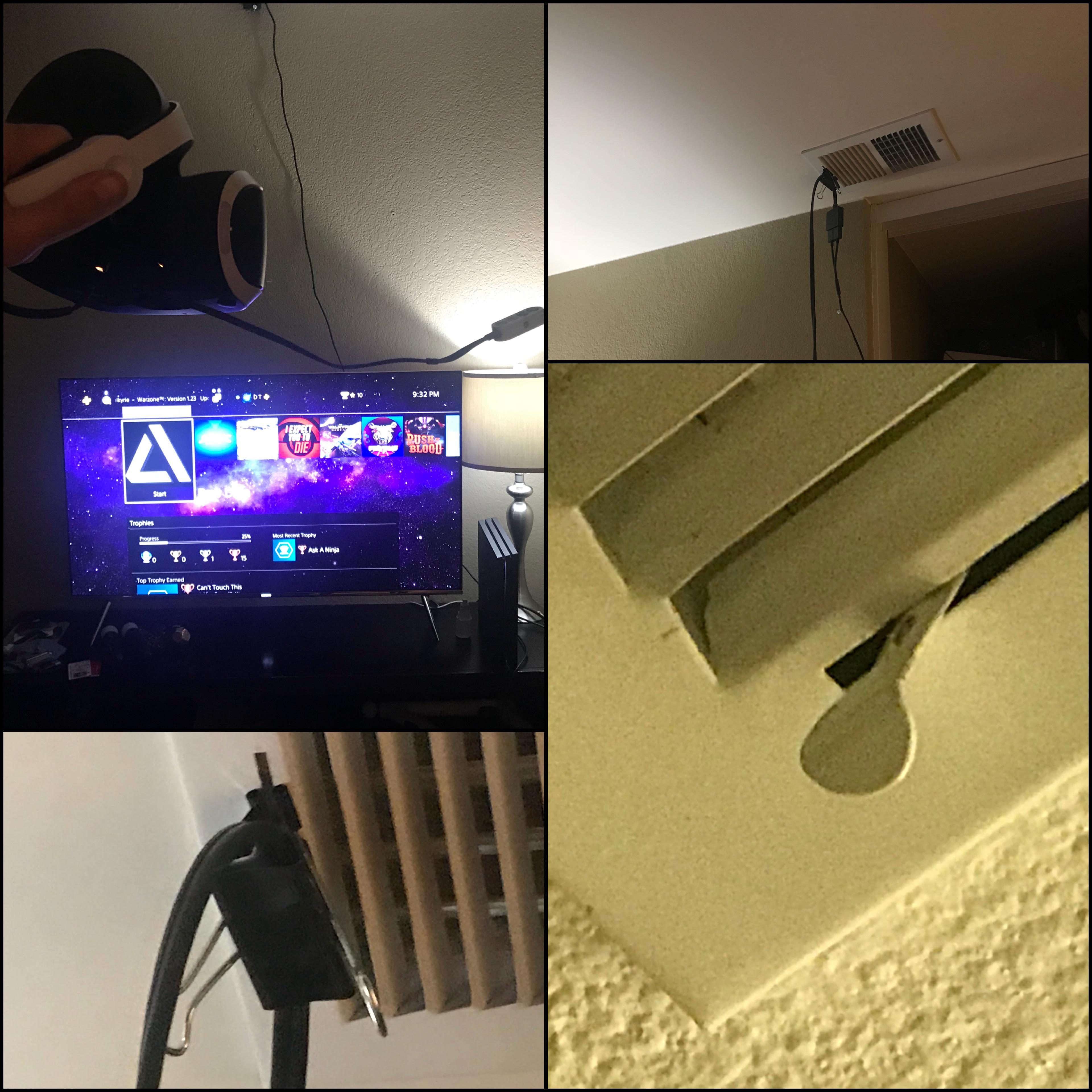 Easiest DIY Cable Management POSSIBLE r/PSVR