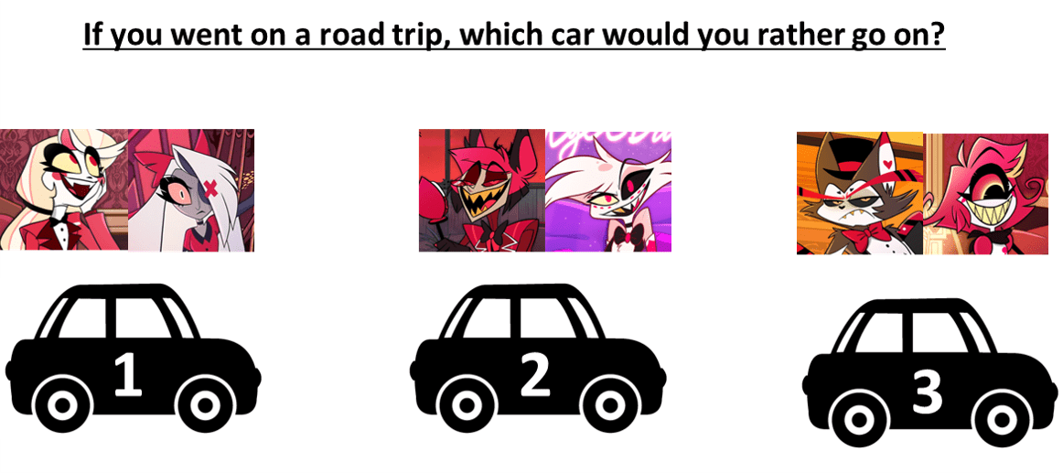 Which car would you rather go on? r/HazbinHotel
