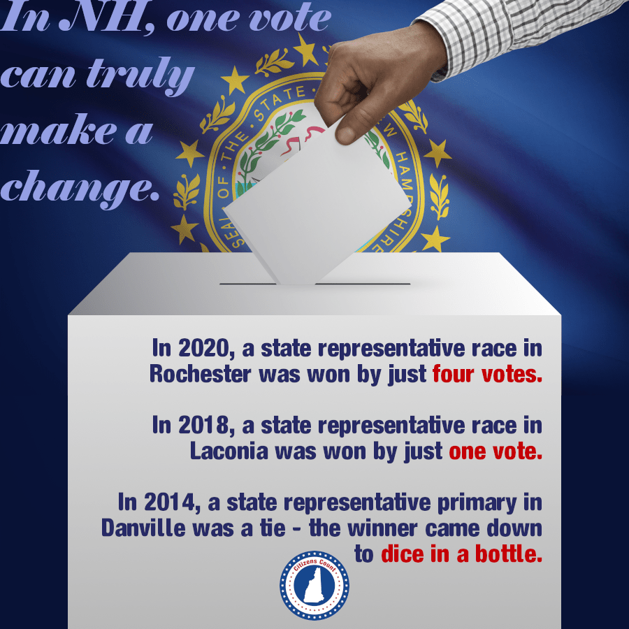 In NH, one vote *really* can make a difference. r/newhampshire