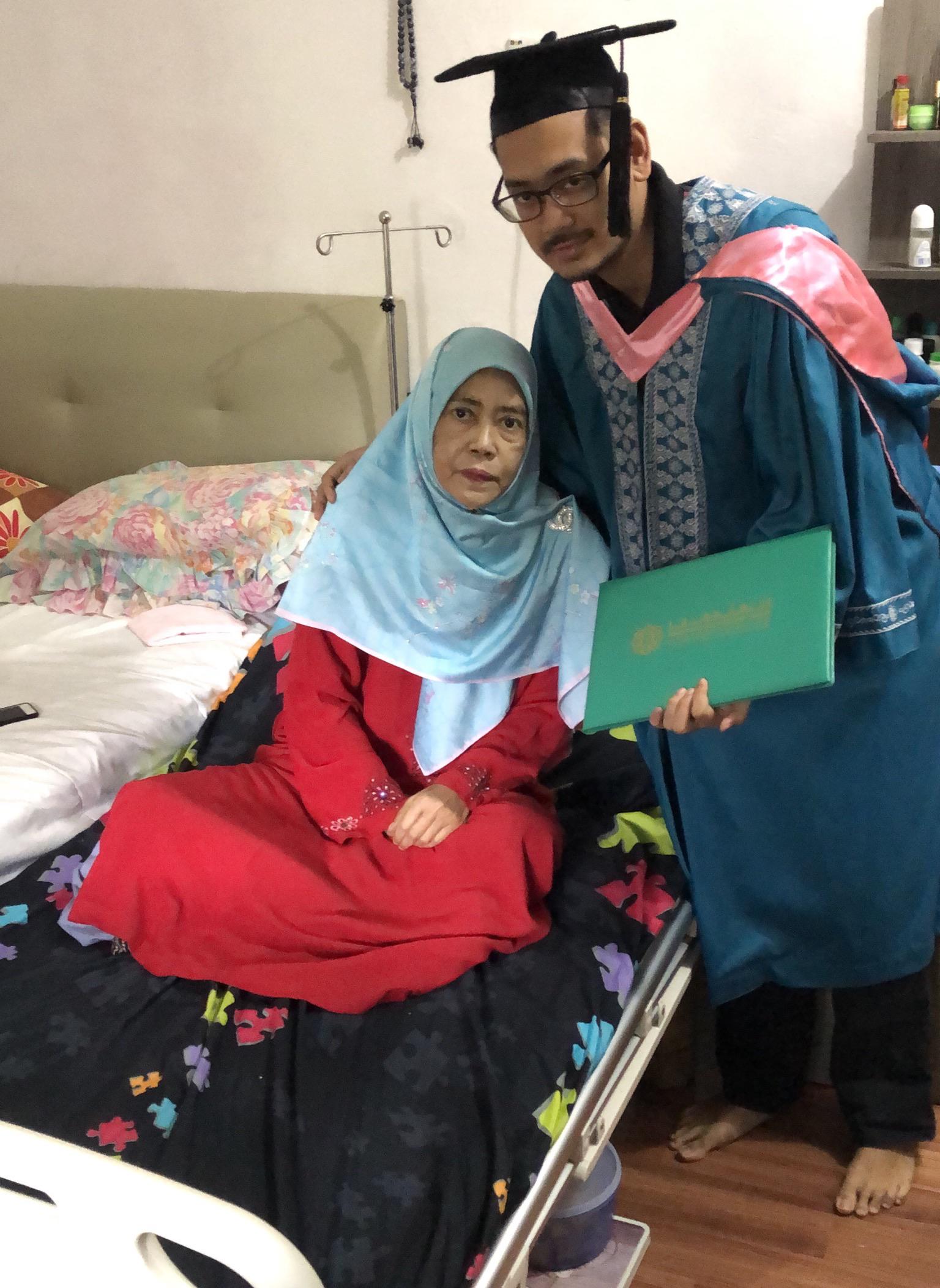 Today I graduate with a medical degree (MBBS) but my mom cant attend