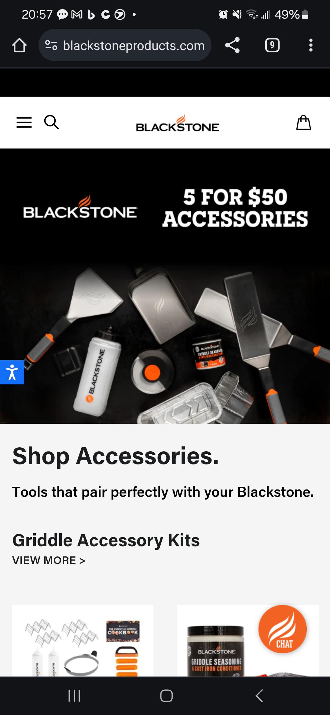 5 for $50 accessories on the Blackstone website!! I just stocked up